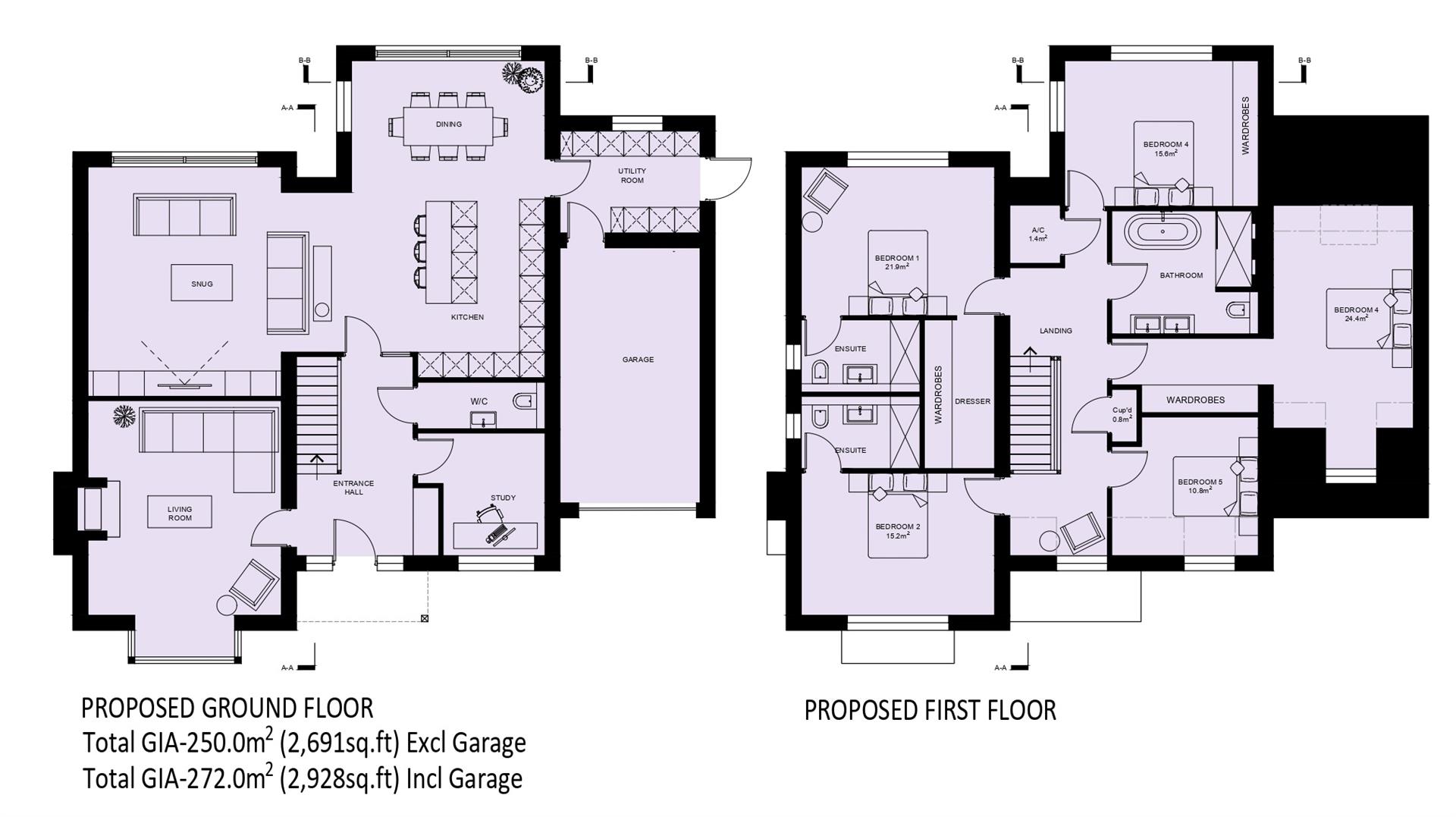 Plot 8 House, 42, Leaden Hill, Orwell floorplan
