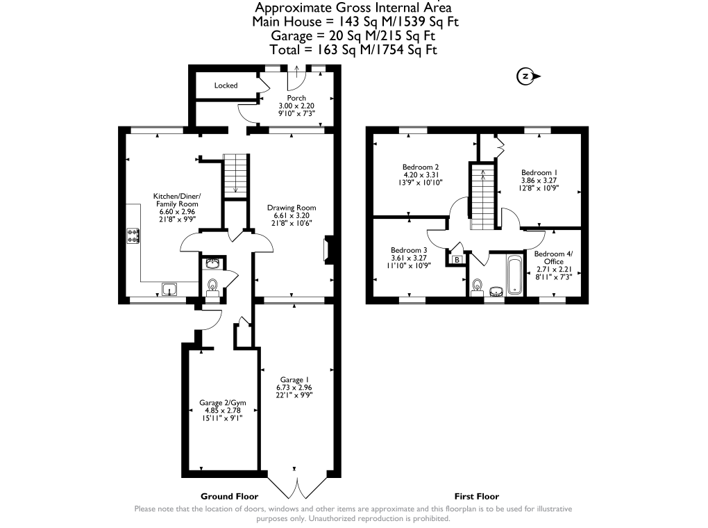 1, Dove Close, Waterlooville floorplan