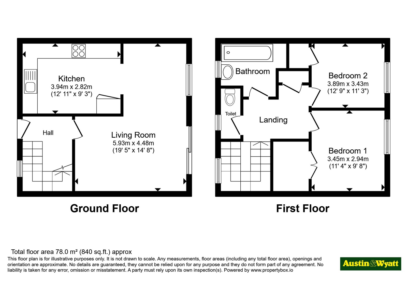 10, Falaise Close, Hampshire floorplan