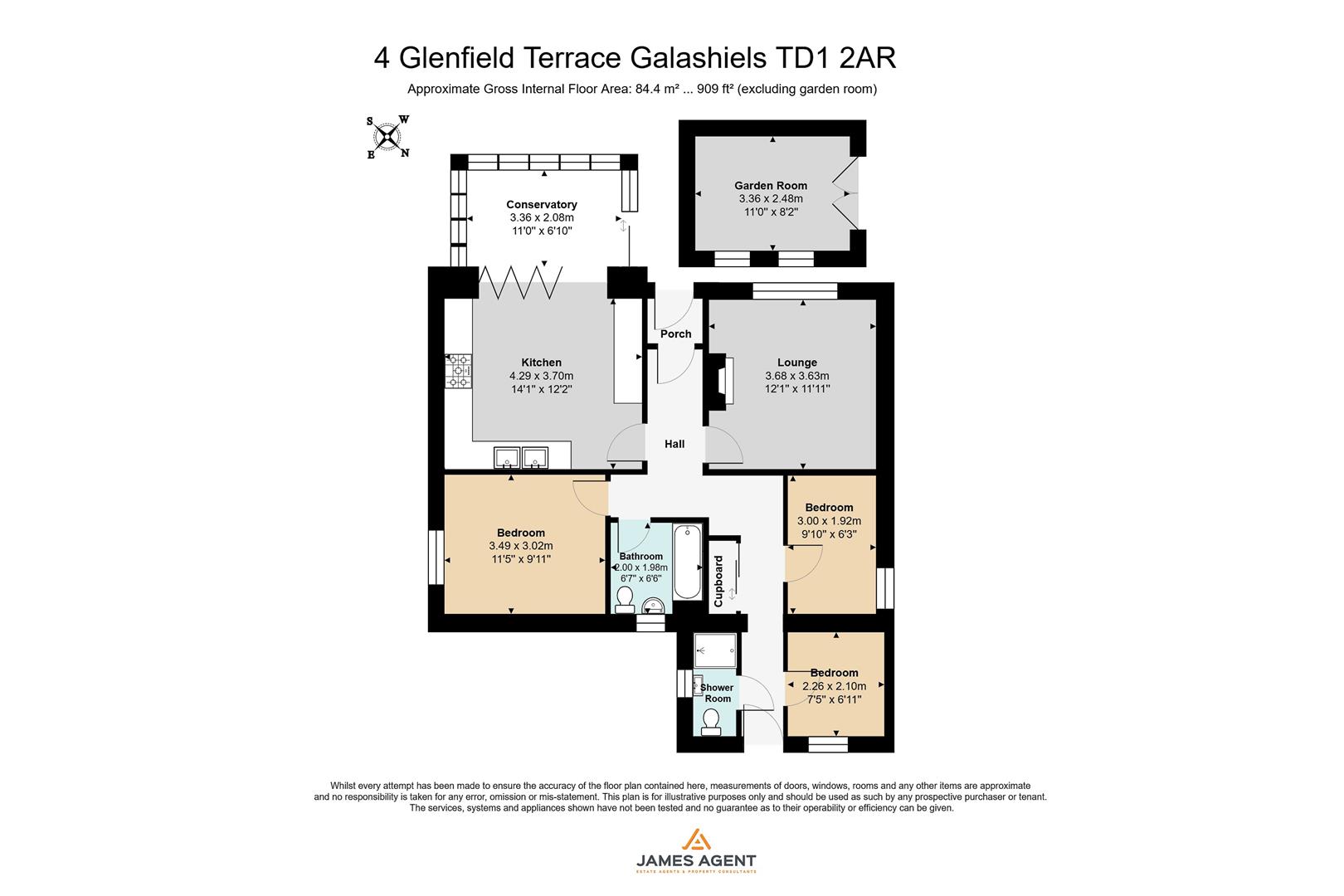 4, Glenfield Terrace, Galashiels floorplan