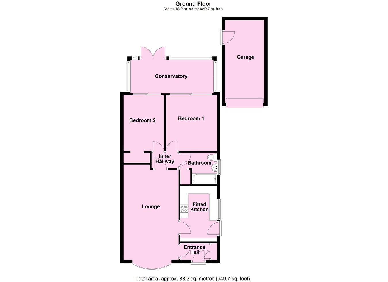 3, Blenheim Crescent, Leicester floorplan