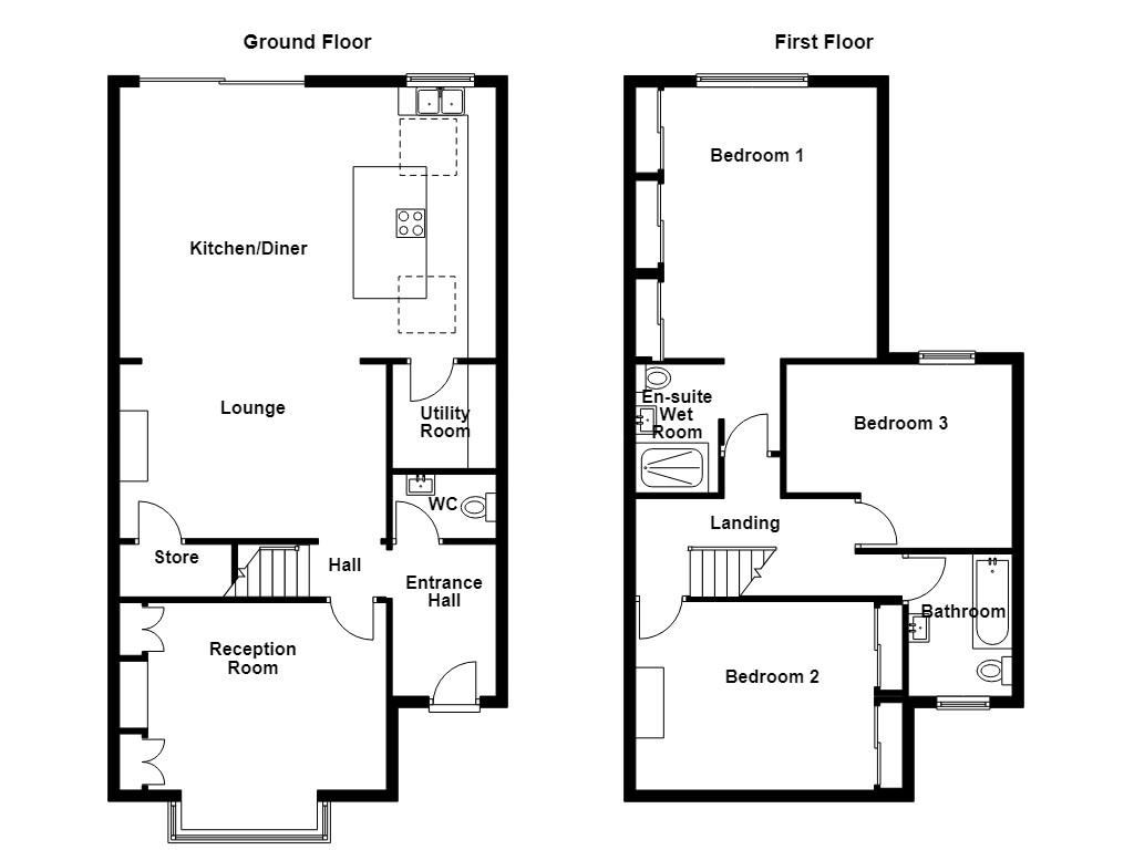 78, Simister Lane, Manchester floorplan