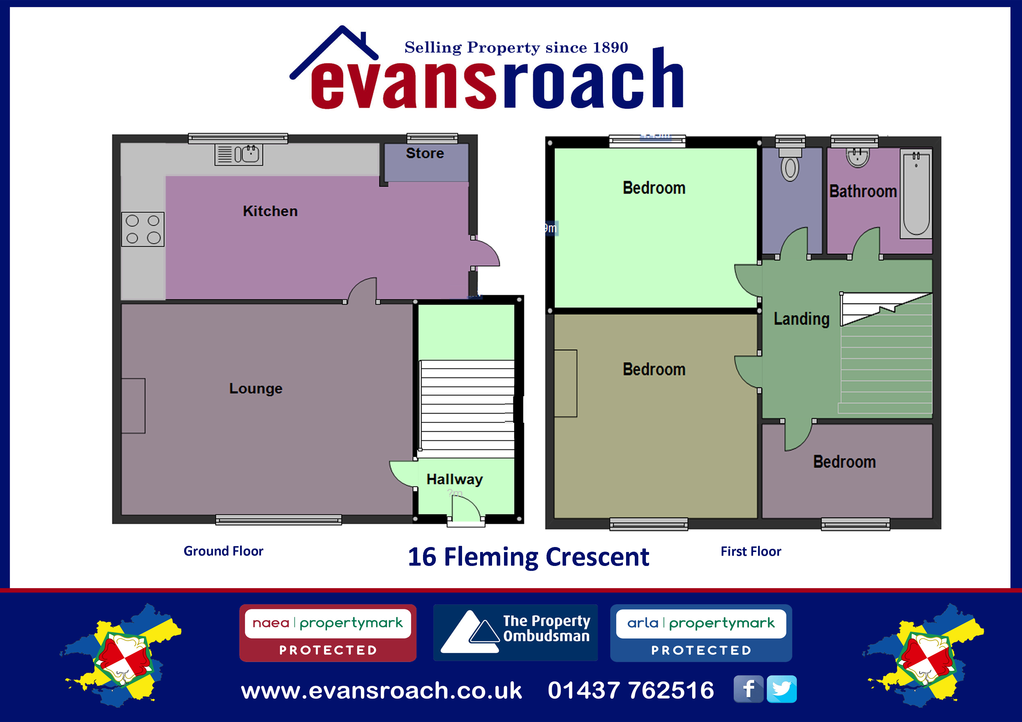 3 bed terraced house for sale in Fleming Crescent, Haverfordwest SA61