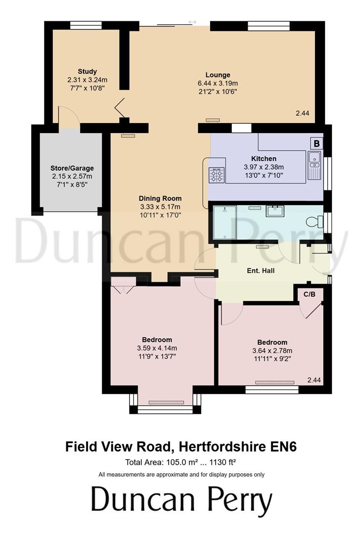 17, Field View Road, Potters Bar floorplan