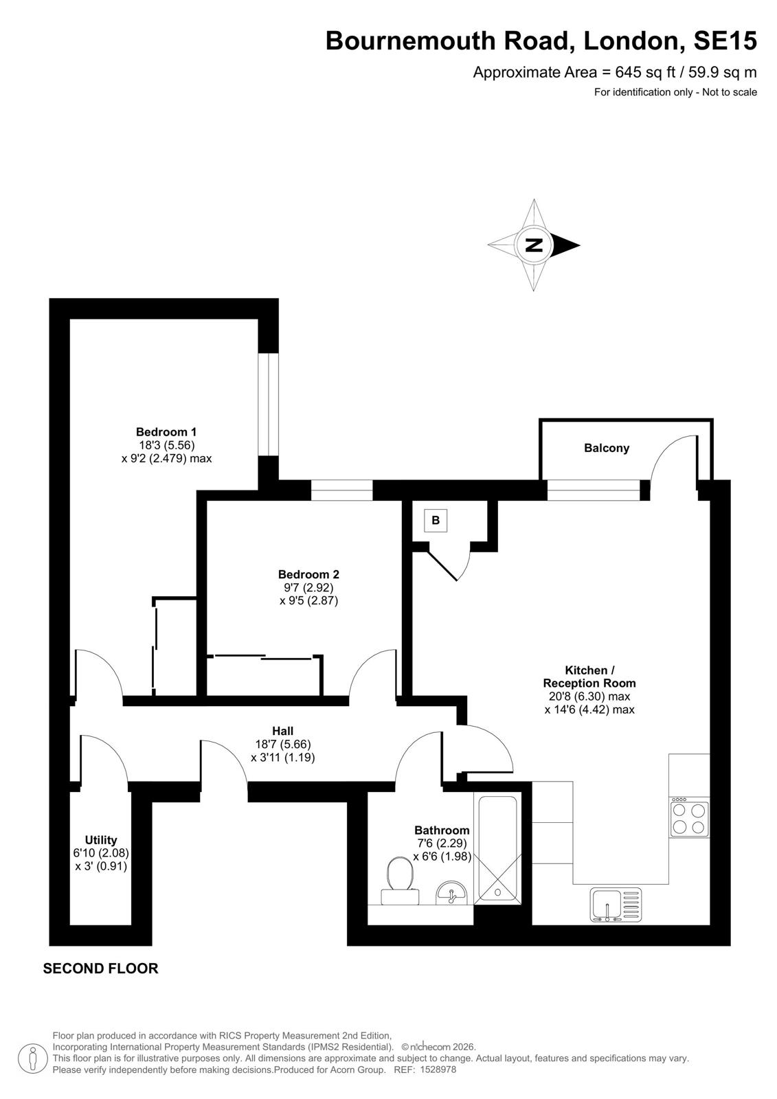Bournemouth Road, London floorplan