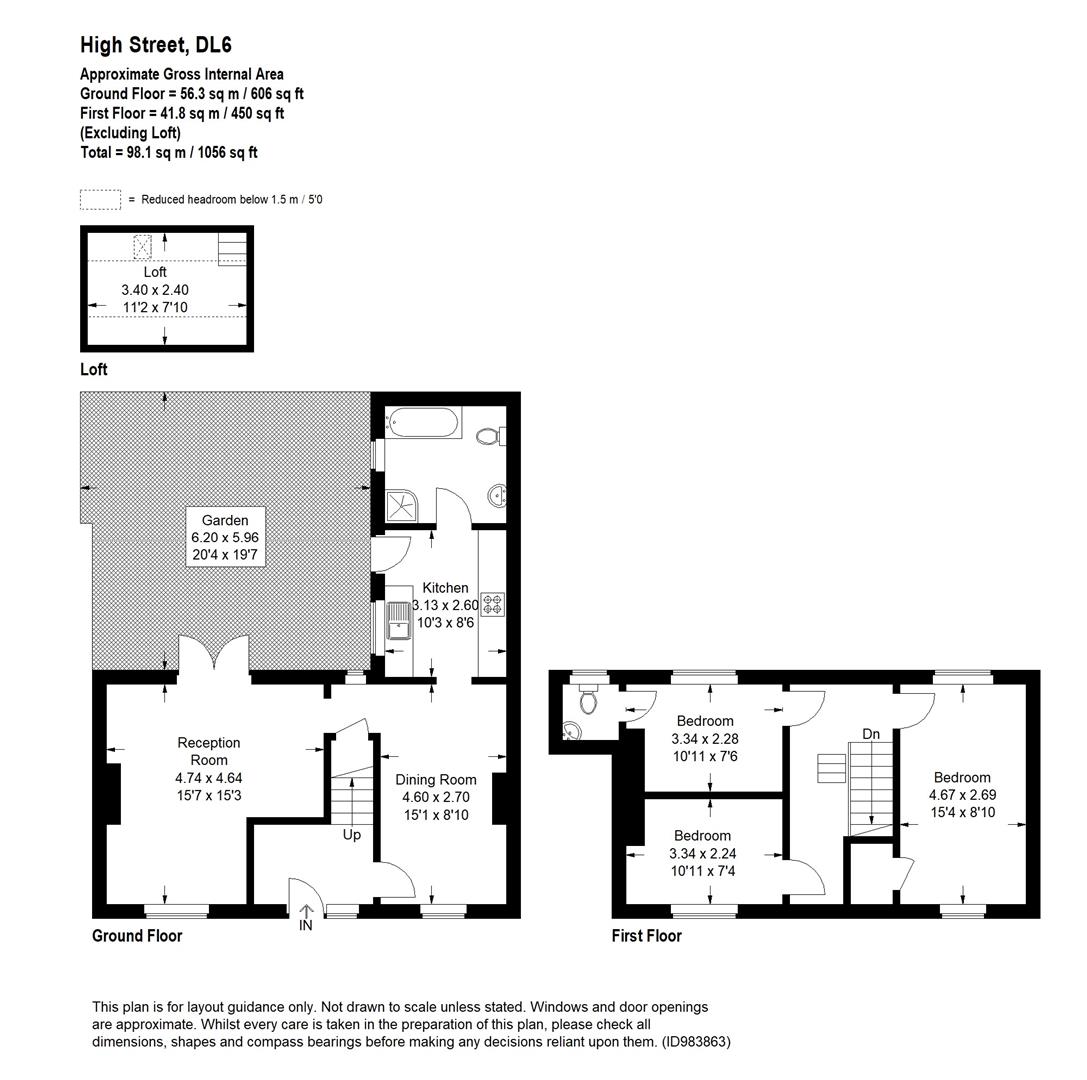 High Street, Swainby, Northallerton DL6, 3 bedroom terraced house for