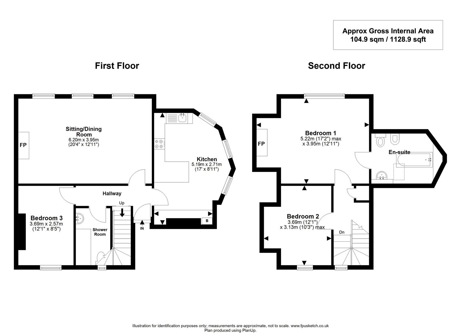 Flat 2, Captains Corner, Grove Road, Lymington floorplan