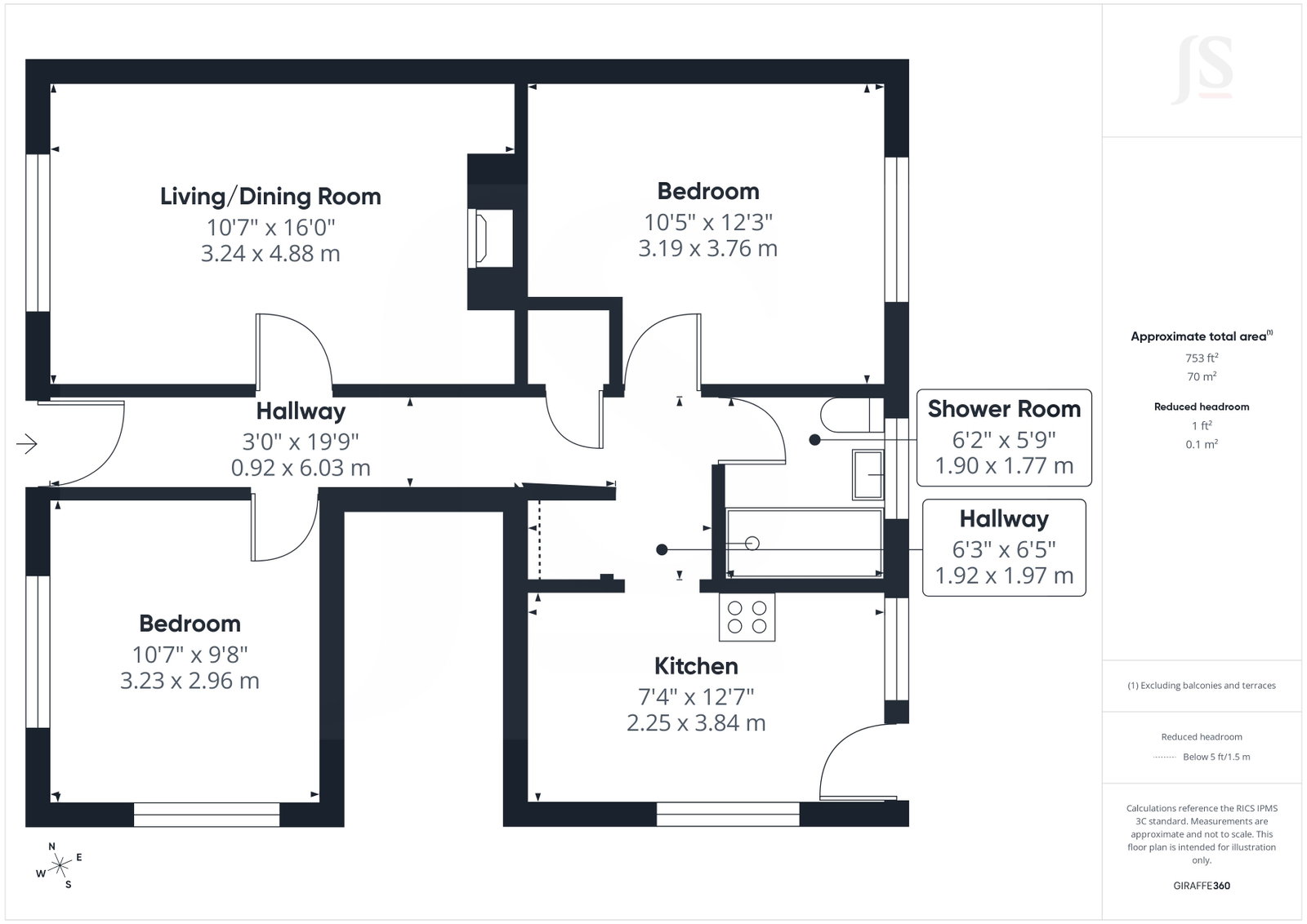 232, Hangleton Way, Hove floorplan