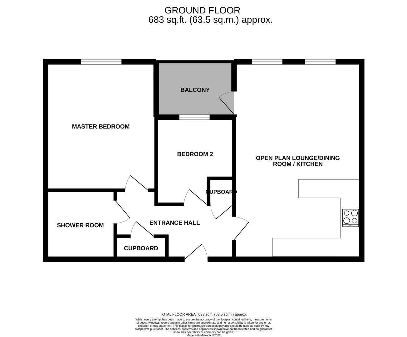 Oakland Village, Hall Farm Road, Swadlincote DE11, 2 bedroom flat for