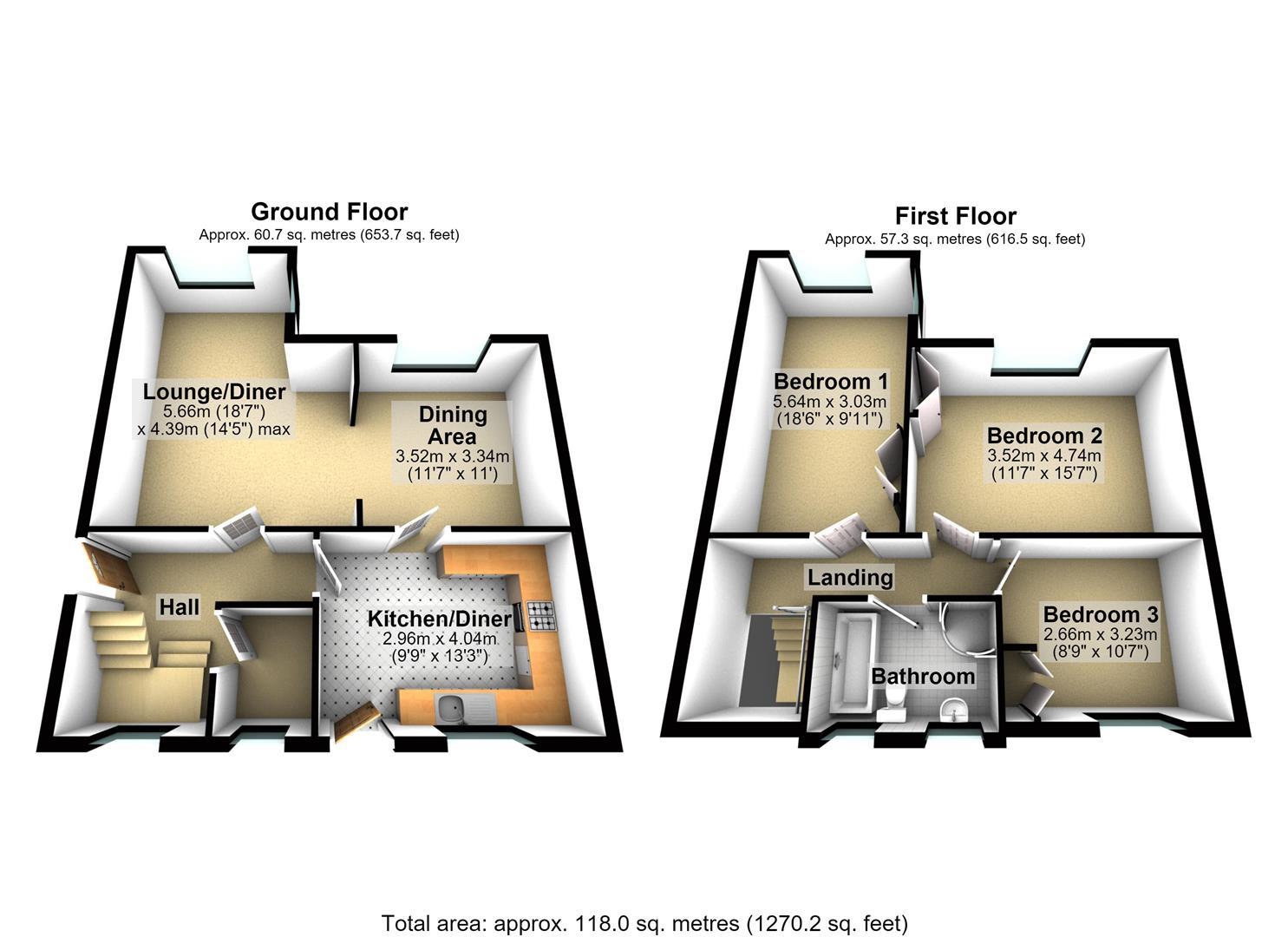 12, Little Ings Close, Tadcaster floorplan