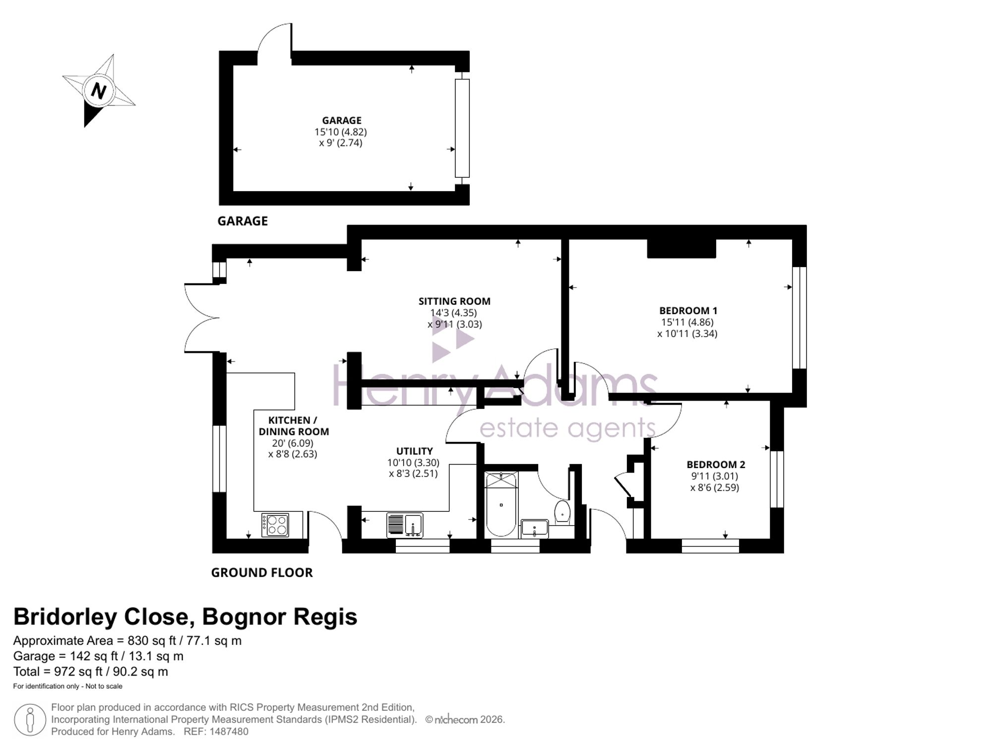 22 Bridorley Close, Bognor Regis floorplan