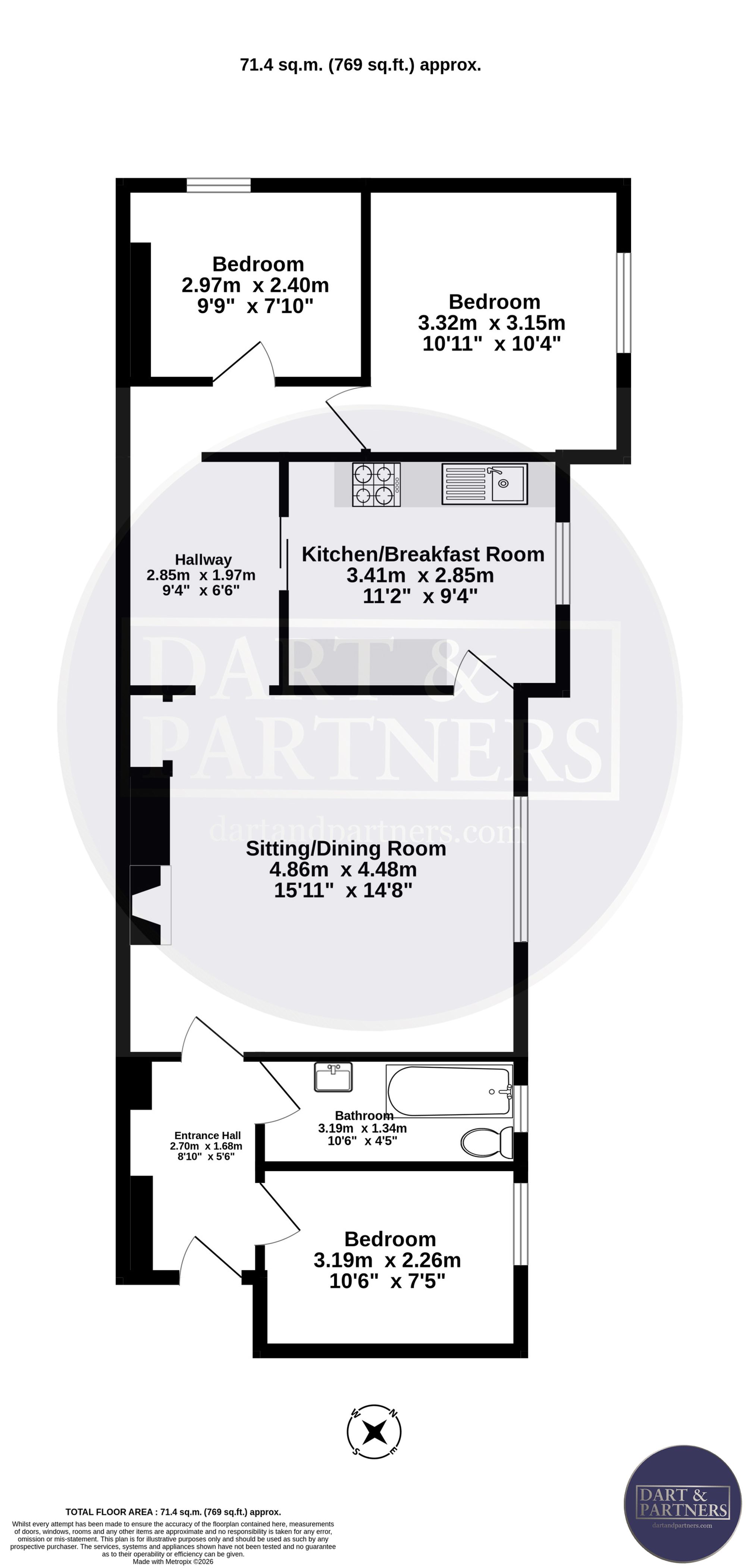 Flat 5, 22 West Cliff, Dawlish floorplan