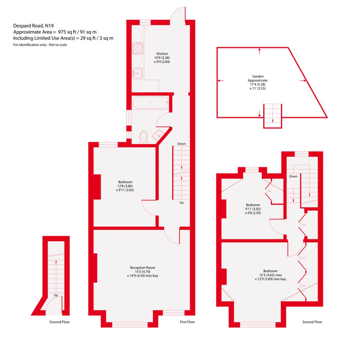17B, Despard Road, London floorplan