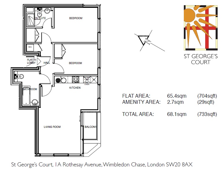 2 Bedrooms Flat to rent in Rothesay Avenue, Wimbledon SW20