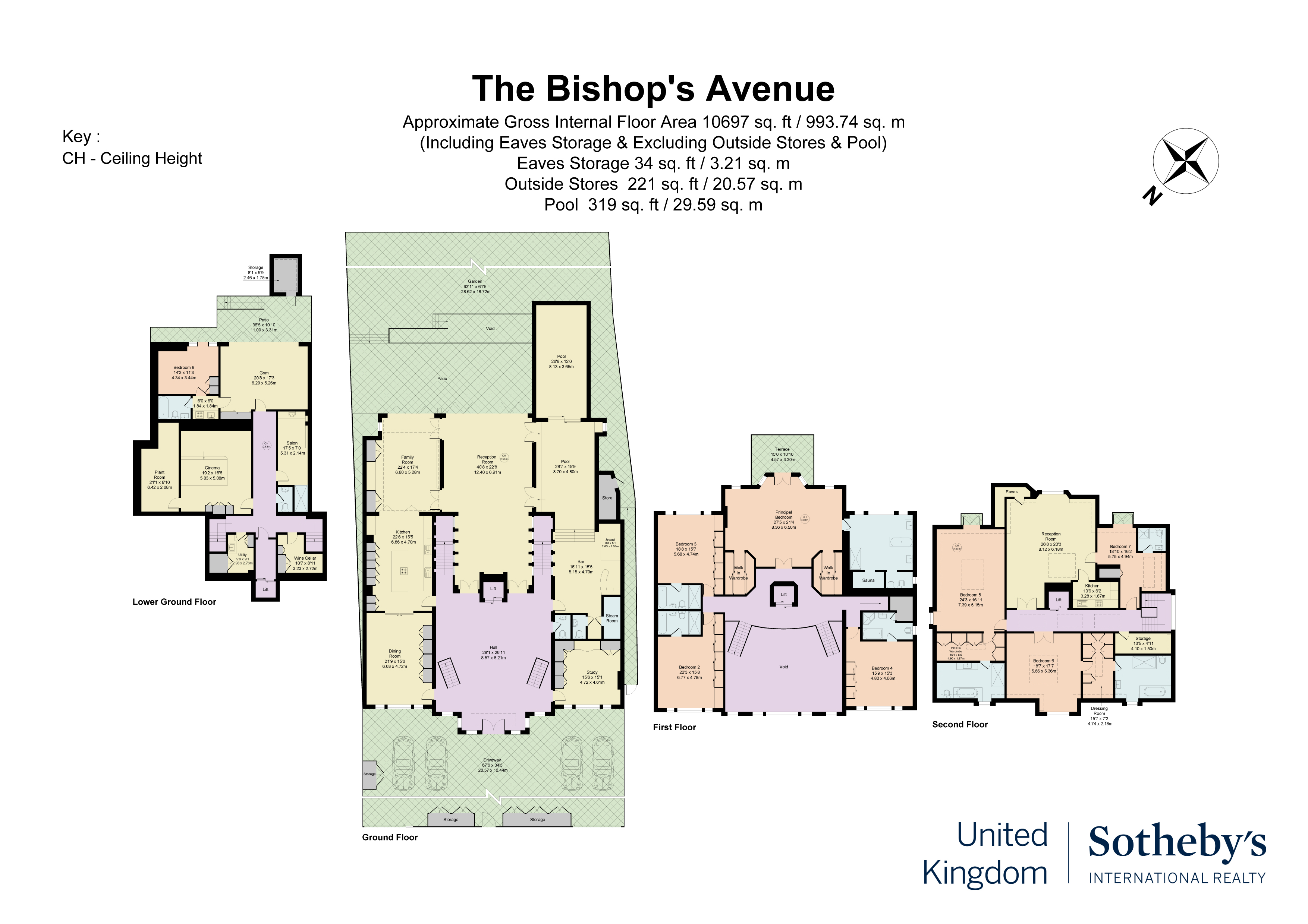 9, The Bishops Avenue, Hampstead Heath floorplan