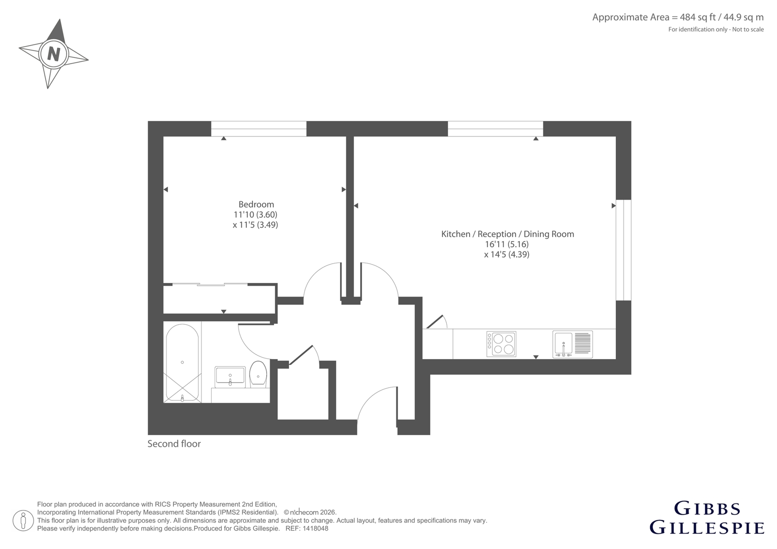 Flat 6,, Madison Court, Hillingdon floorplan