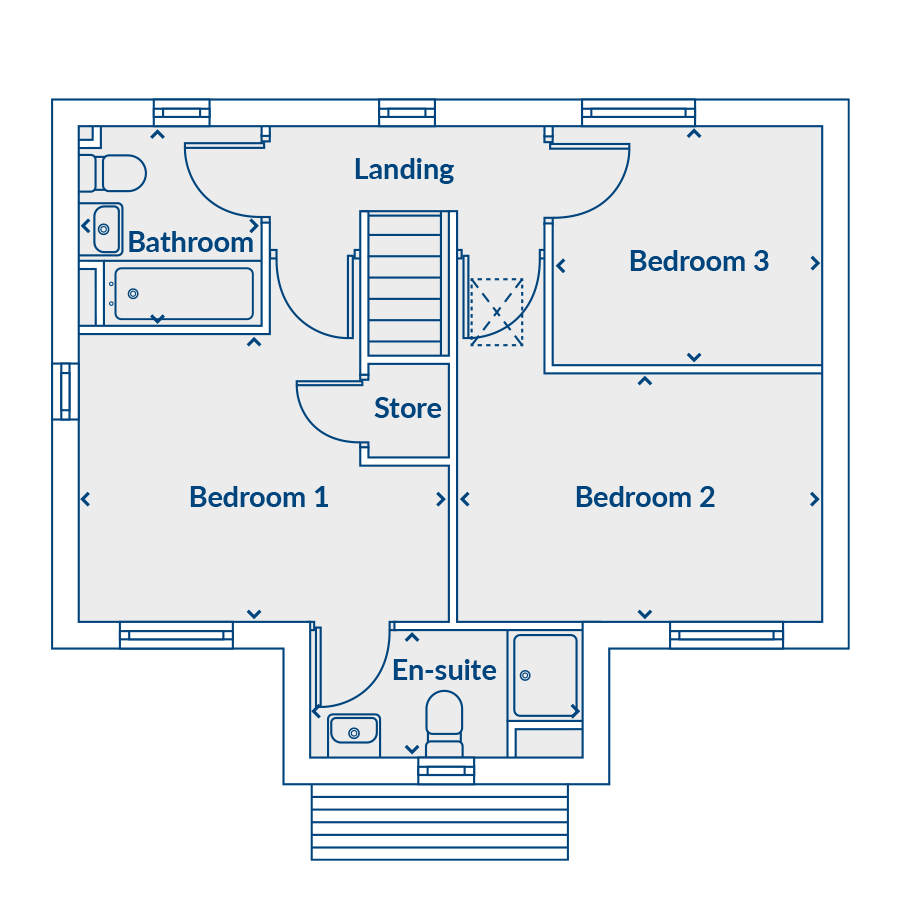 Plot 66, Cheadle Road, Oak Lane, Upper Tean floorplan