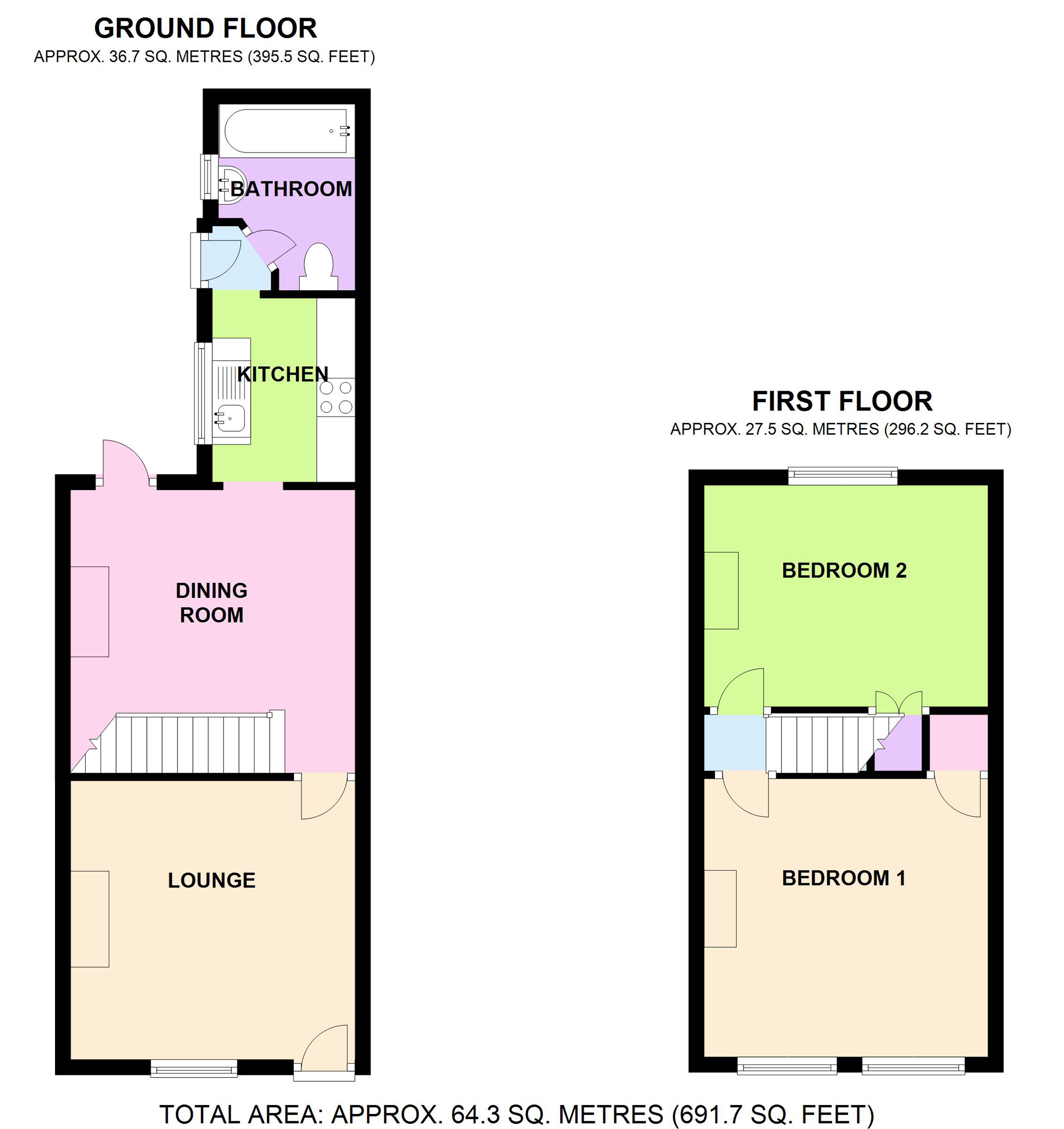 2 Bedrooms Terraced house for sale in Mooreland Road, Bromley, London BR1