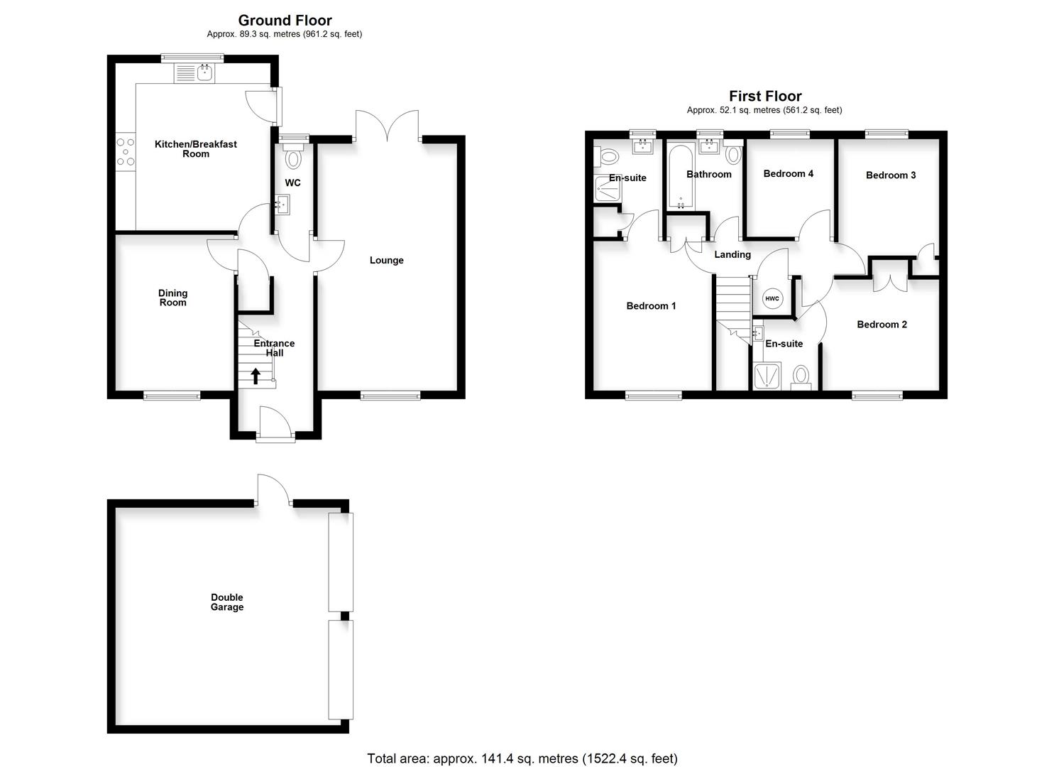52, Thirlmere, Stevenage floorplan