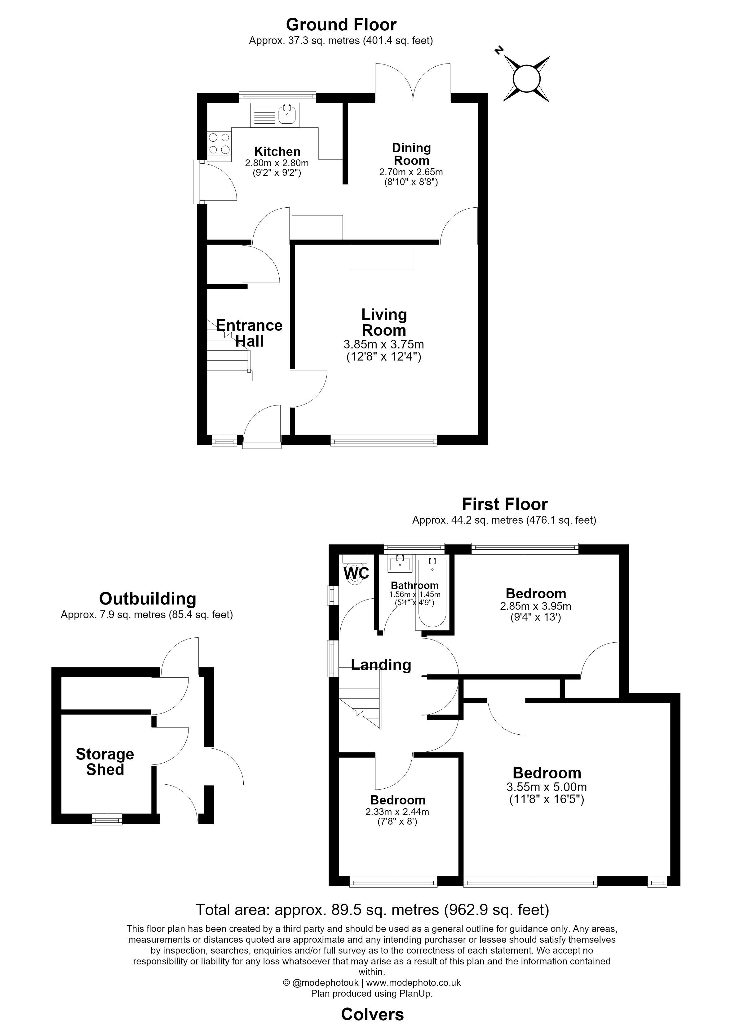 Colvers, Harlow floorplan