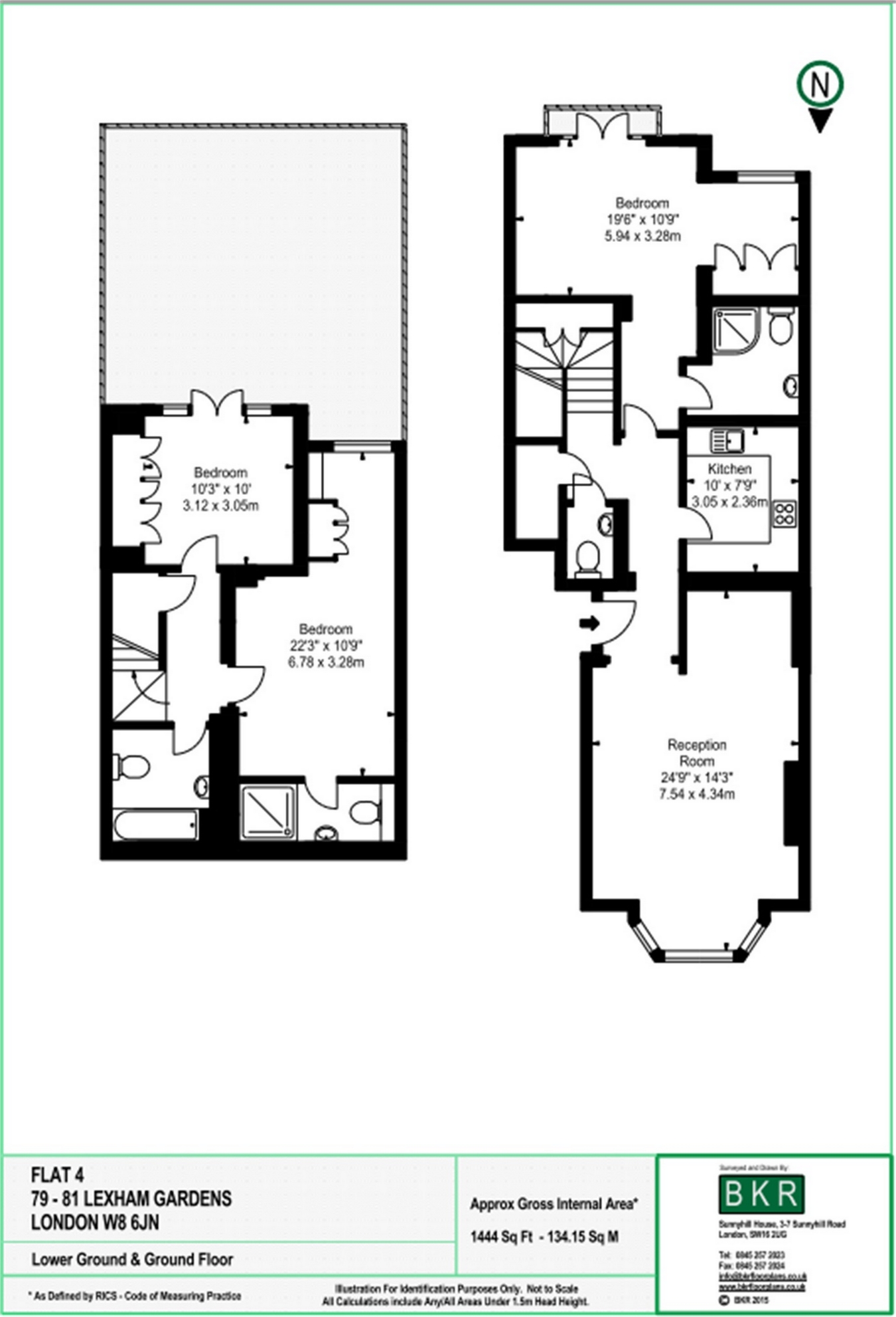 3 Bedrooms Flat to rent in Lexham Gardens, Kensington, London W8