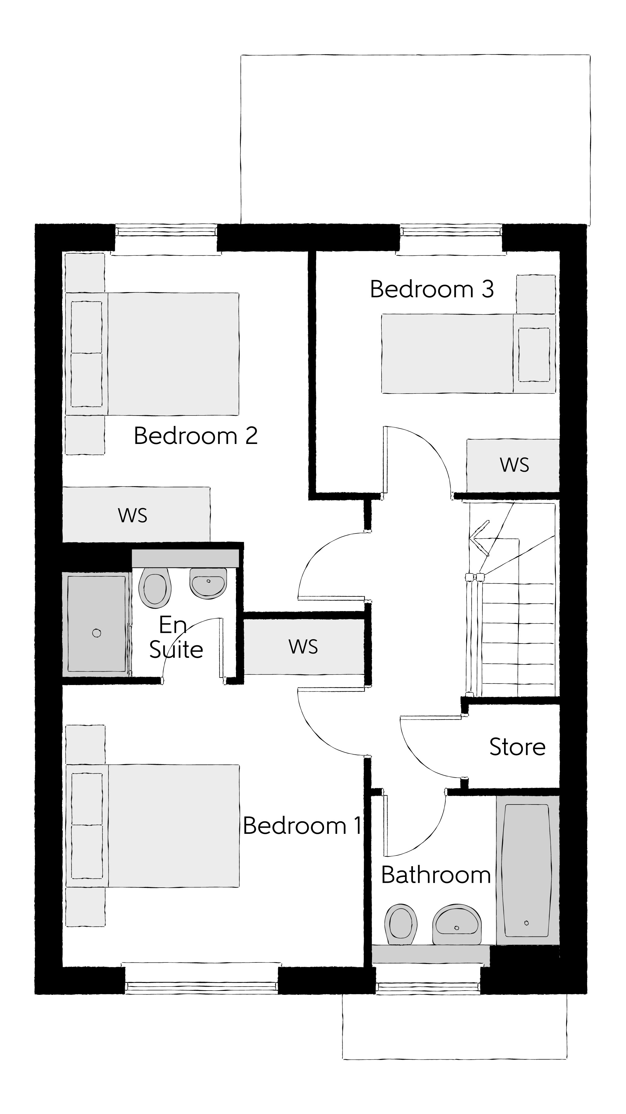 Newton Abbot Way, Bourne floorplan