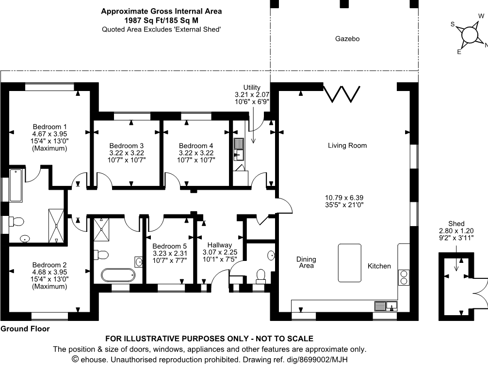 Barnevelder House, Ross-On-Wye, floorplan