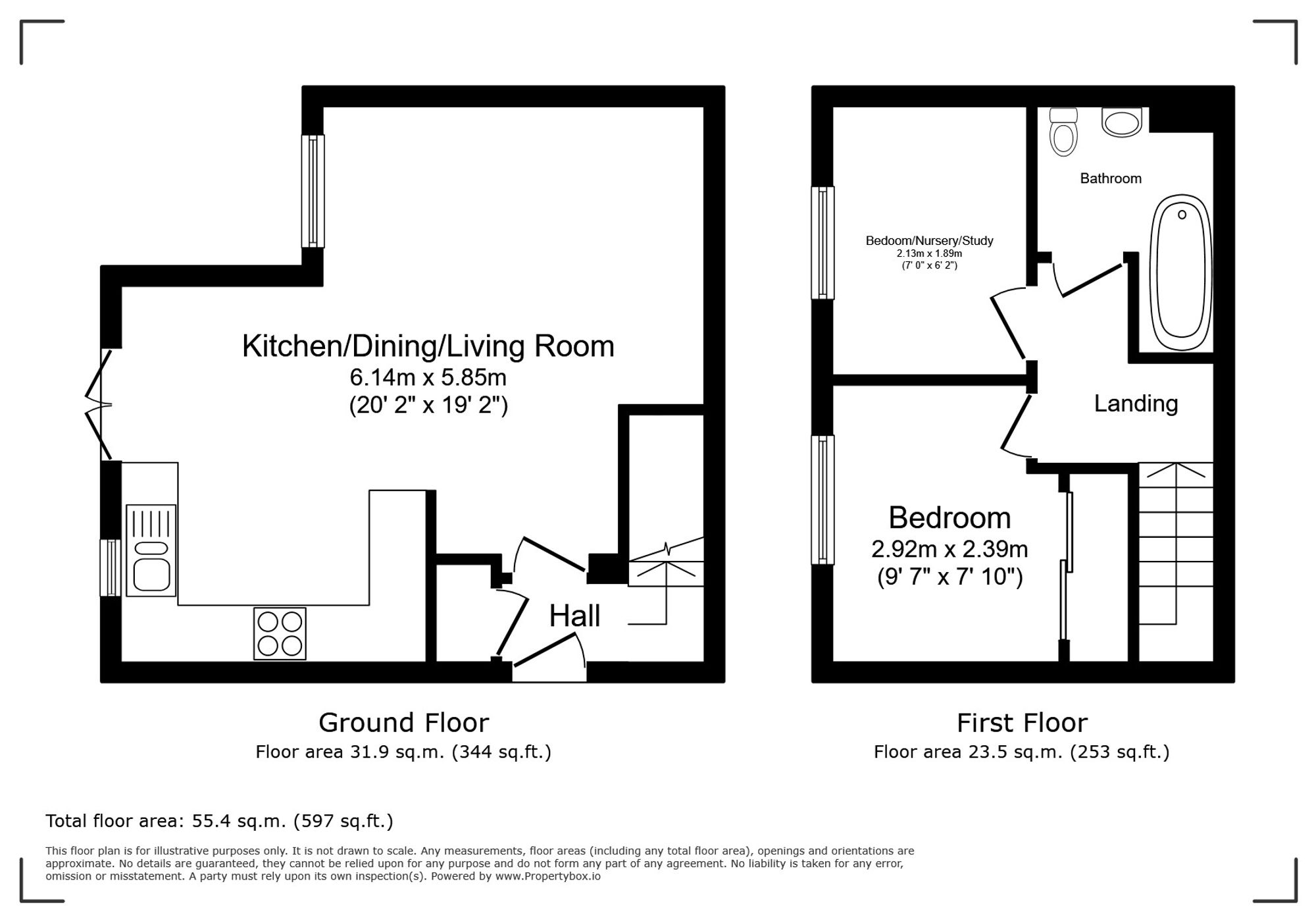1 Woodwards, Crawley floorplan