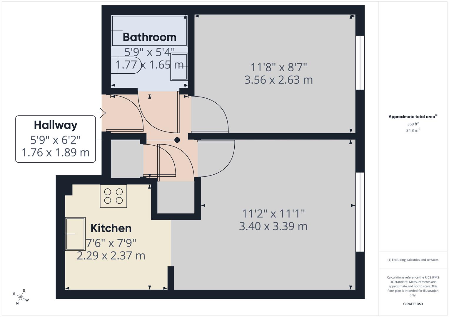 Flat 3 Groveland Court, 25, Ringwood Highway, Coventry floorplan