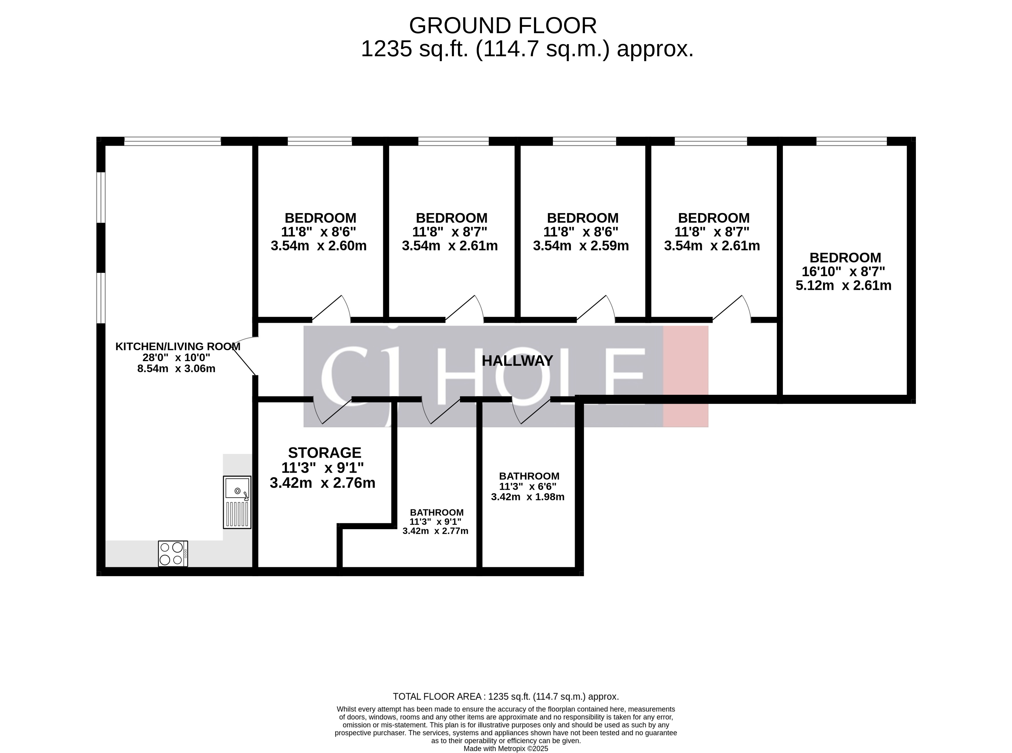 Room 2, Flat 14, Cheswick Campus, Long Down Avenue floorplan