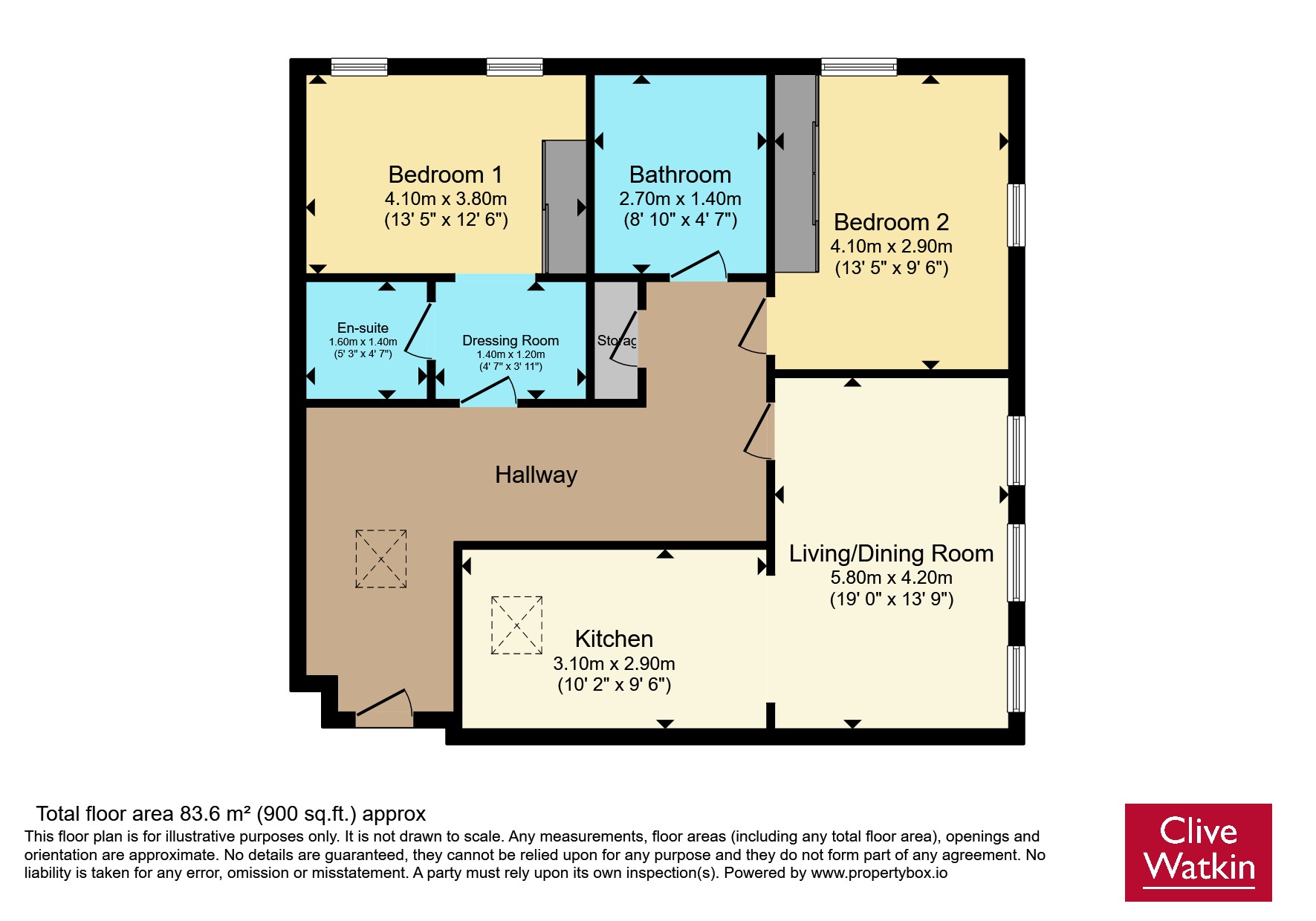 Flat 9,, Parkgate House Court, Neston floorplan