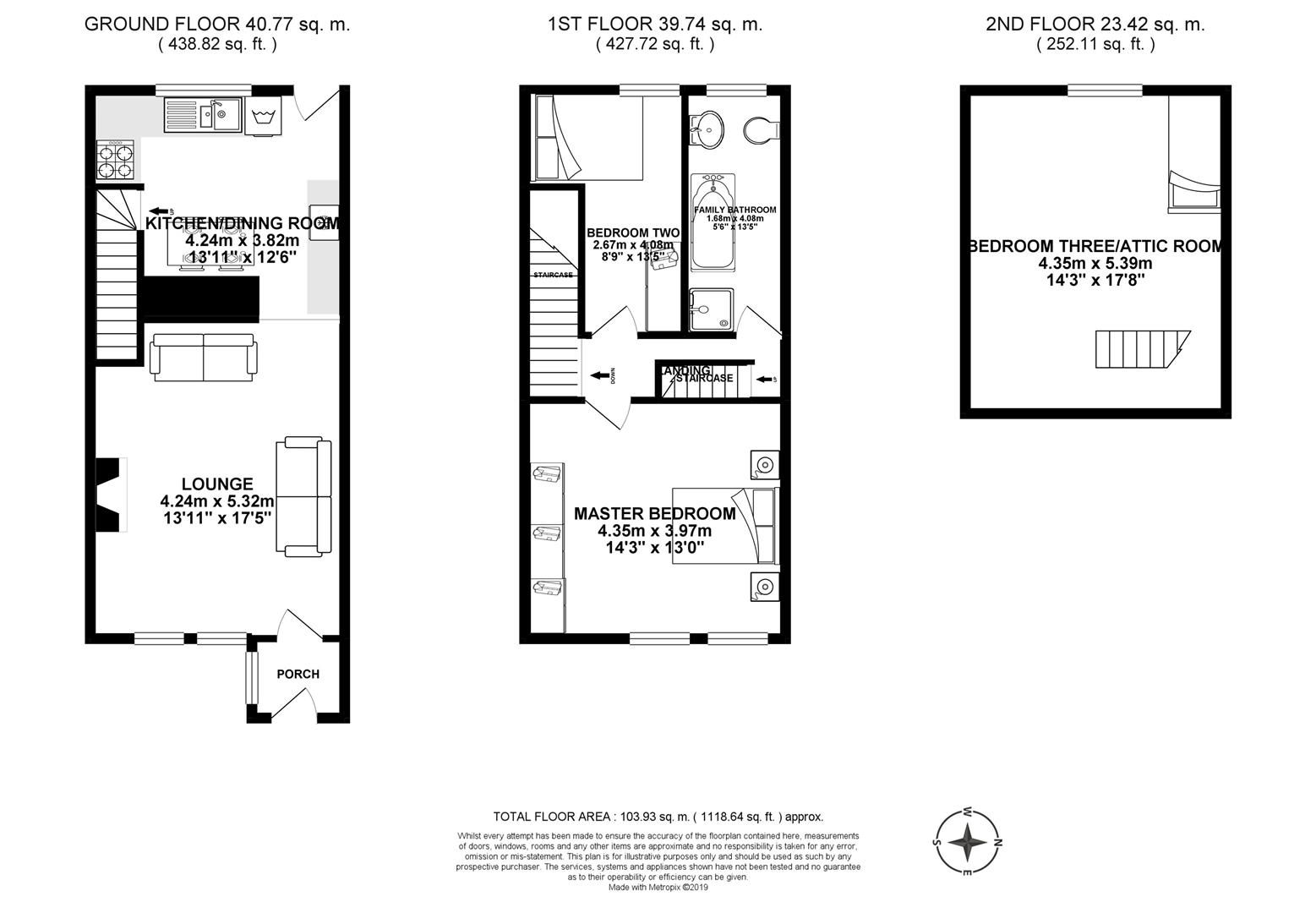 3 Bedrooms Terraced house for sale in Chorley Old Road, Whittle-Le-Woods, Chorley PR6