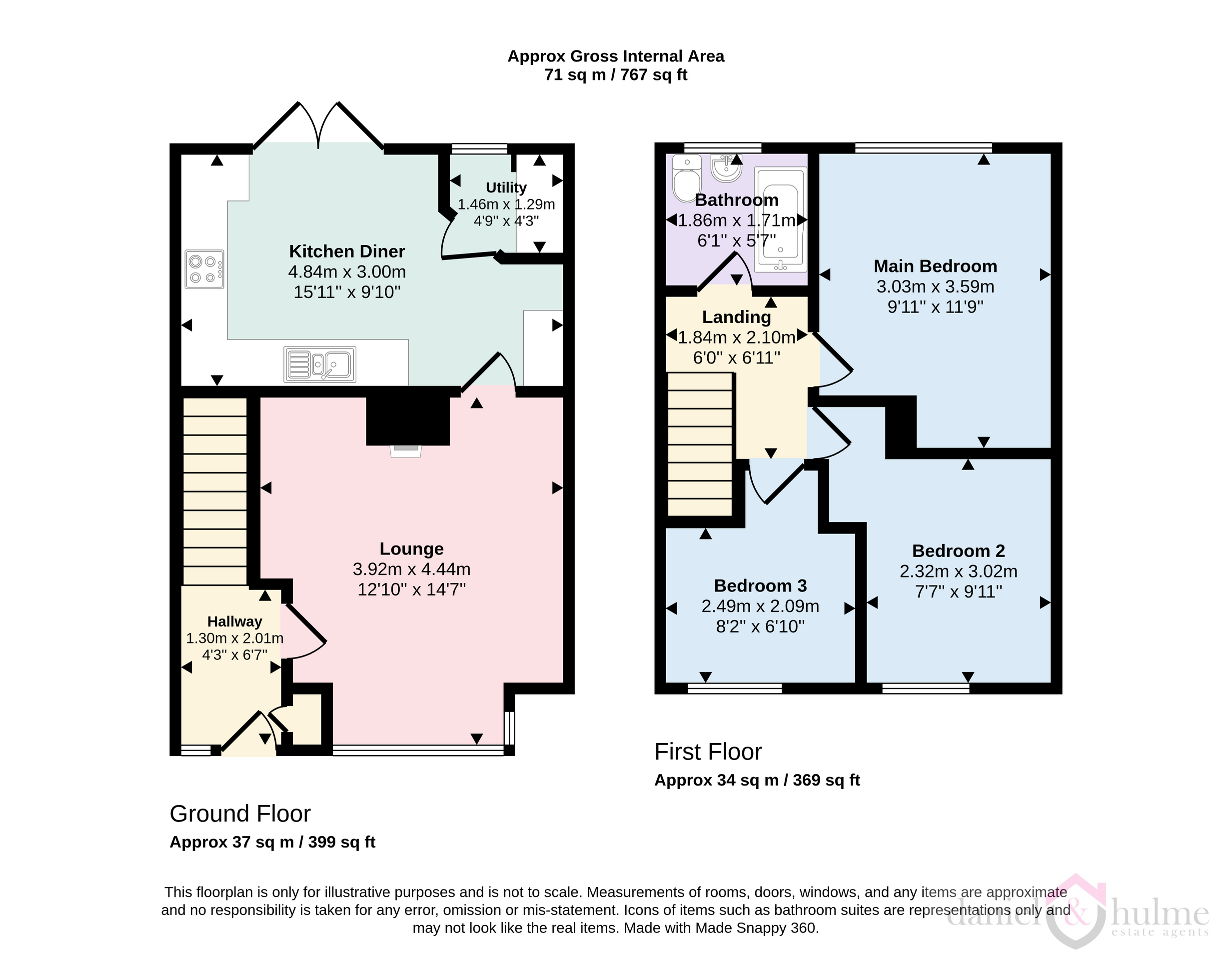 42 Fair View Road, Leek floorplan