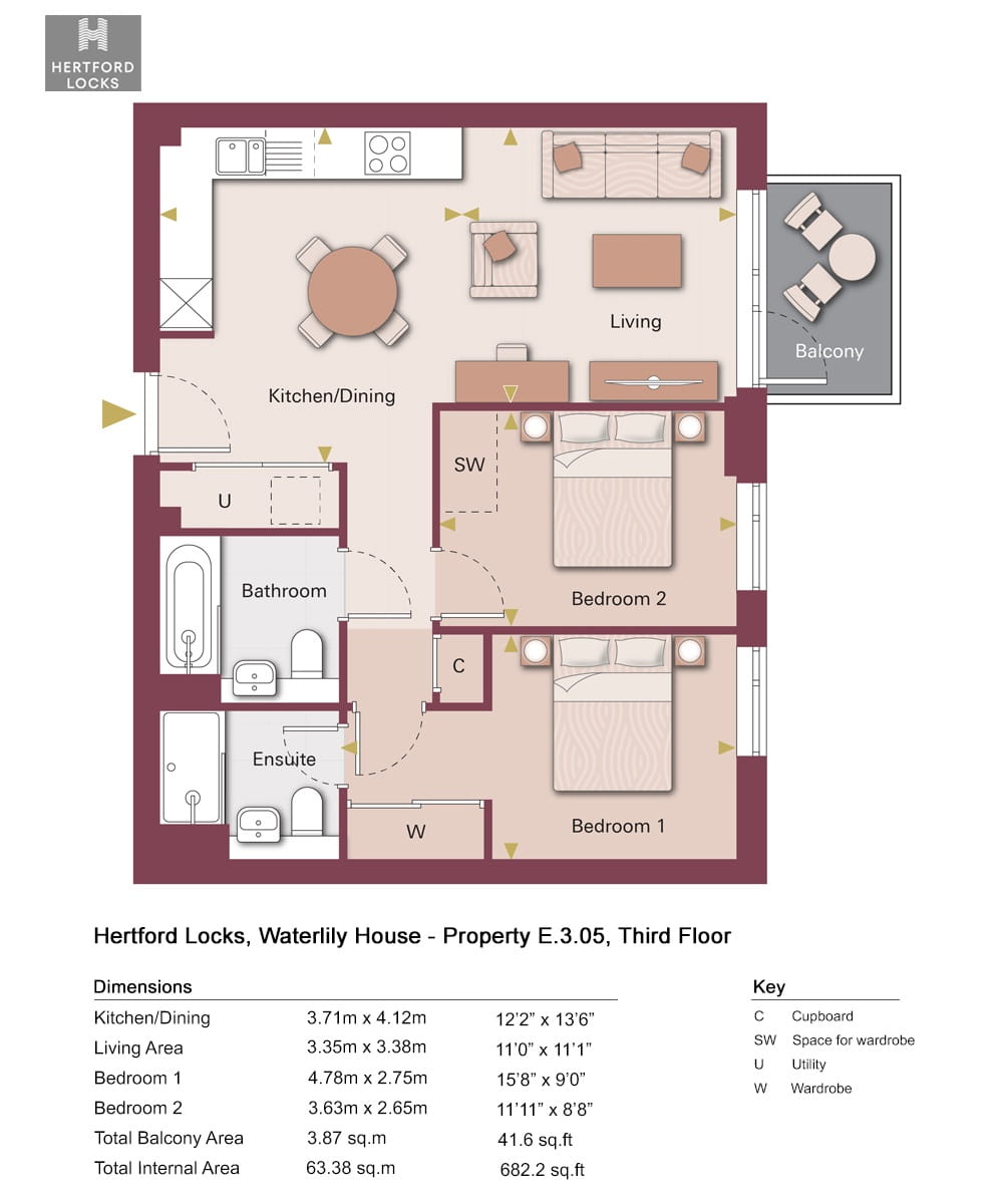 E.3.05, Hertford, Sg13 7Bj, Hertford floorplan