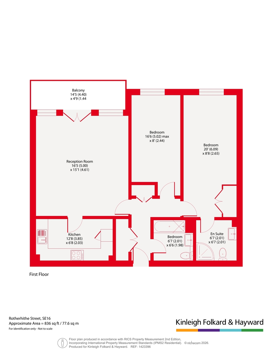 Apartment 15, Somerville Point, 305, Rotherhithe Street, London floorplan