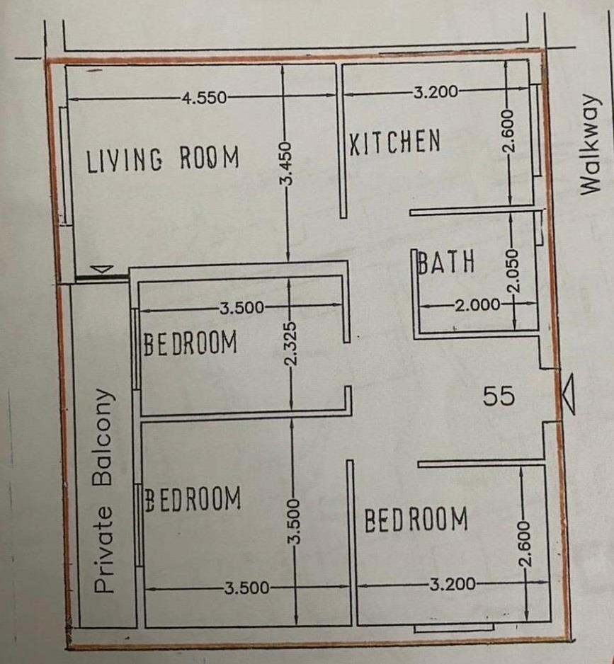 Flat 55, Redington House, Priory Green, London floorplan