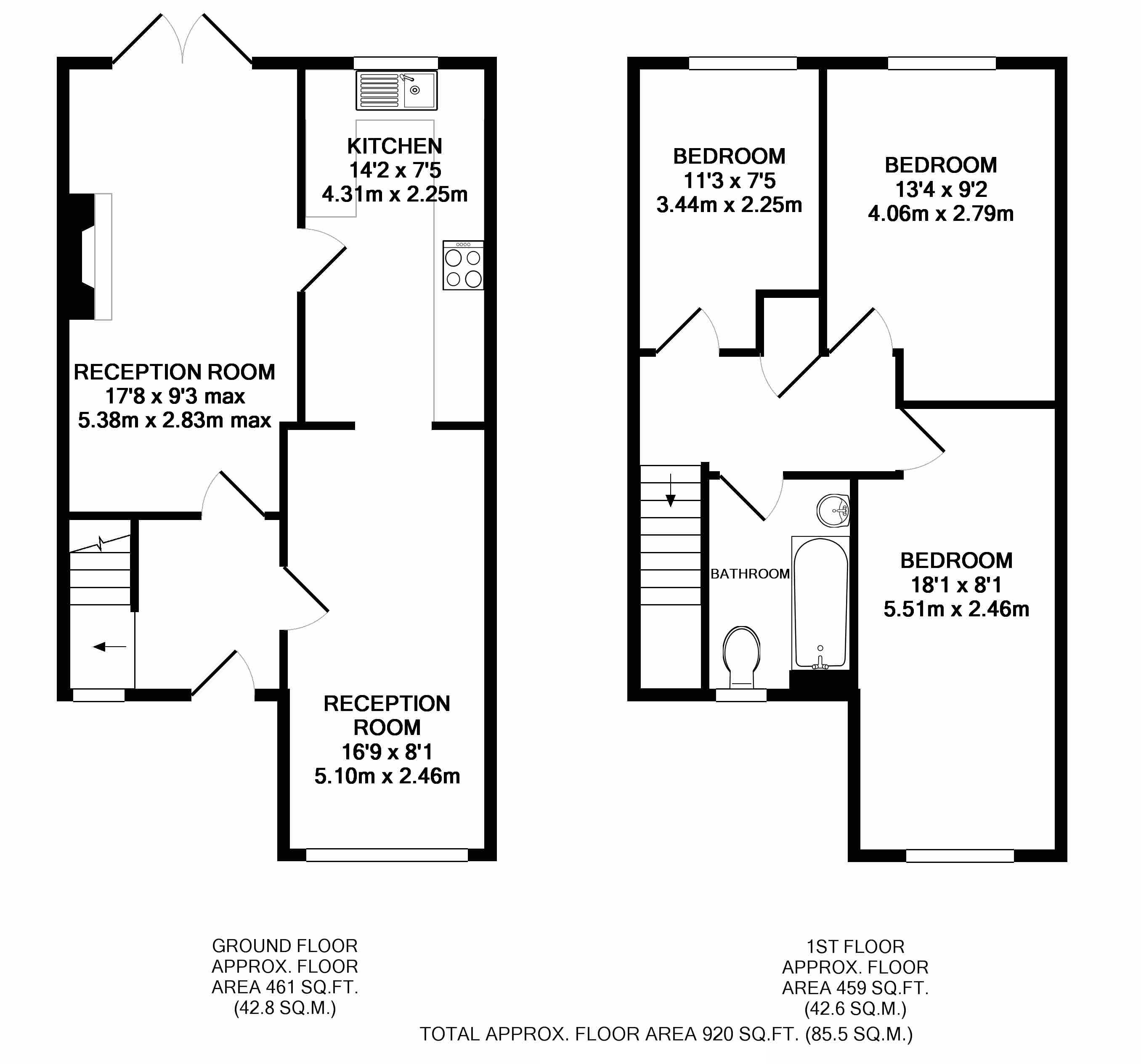 3 Bedrooms Terraced house for sale in Dickson Way, Pewsham, Chippenham SN15