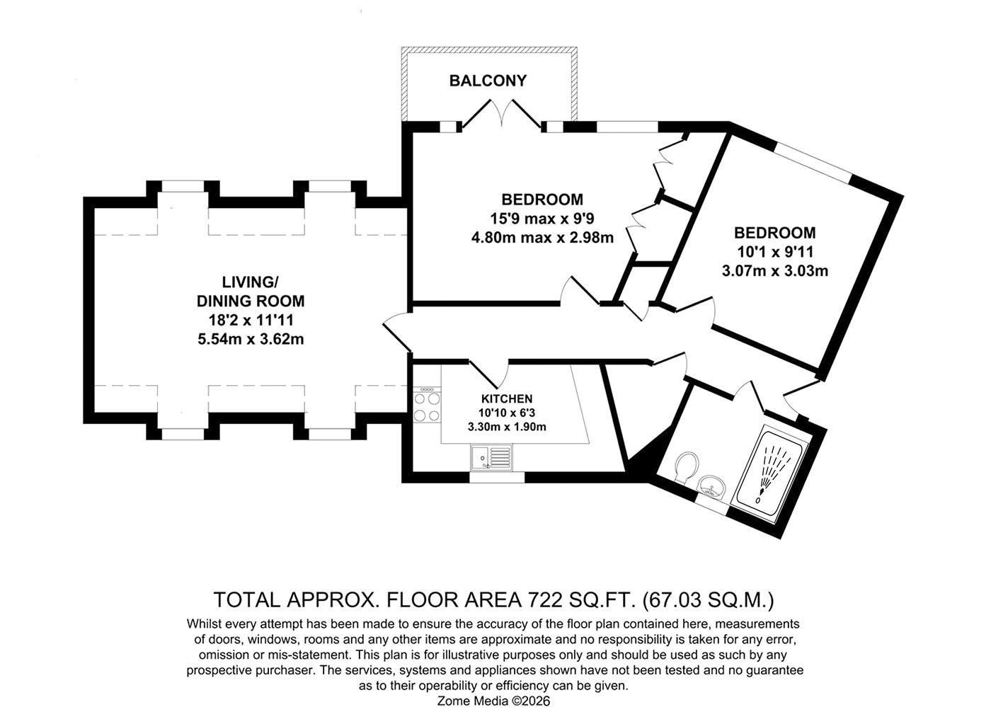 Fortune Way, Kings Hill floorplan
