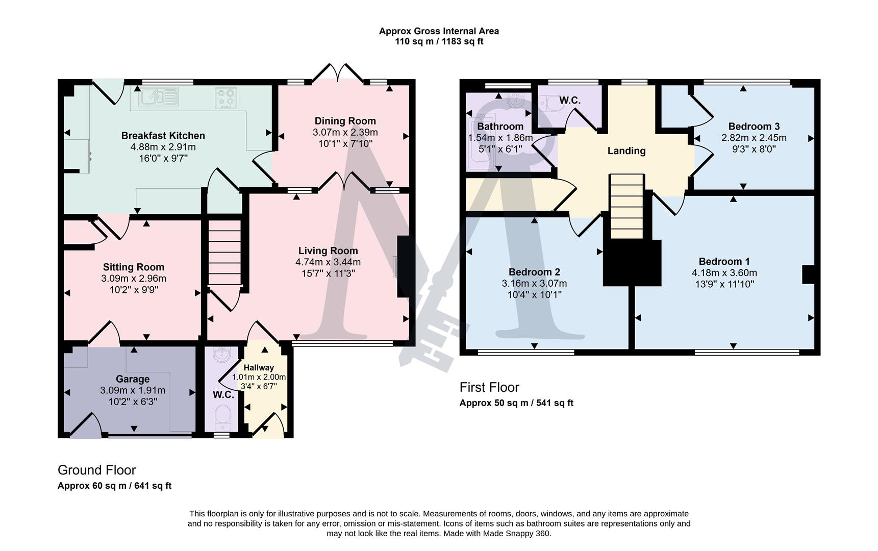 155, Tuckers Road, Loughborough floorplan