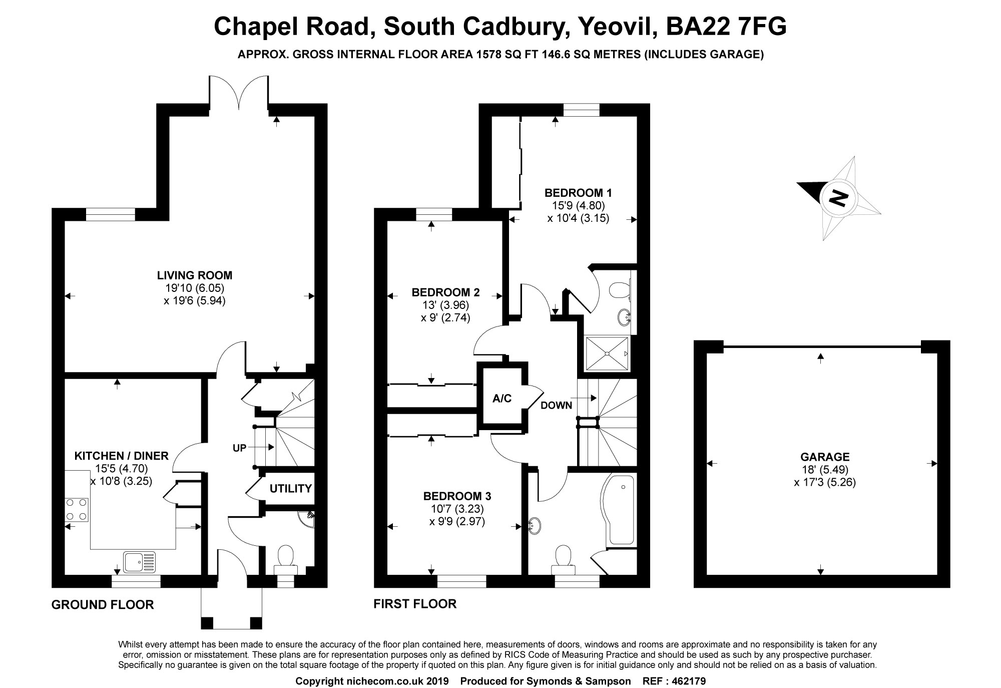 3 Bedrooms Semi-detached house for sale in Court View, Chapel Road, South Cadbury, Yeovil BA22