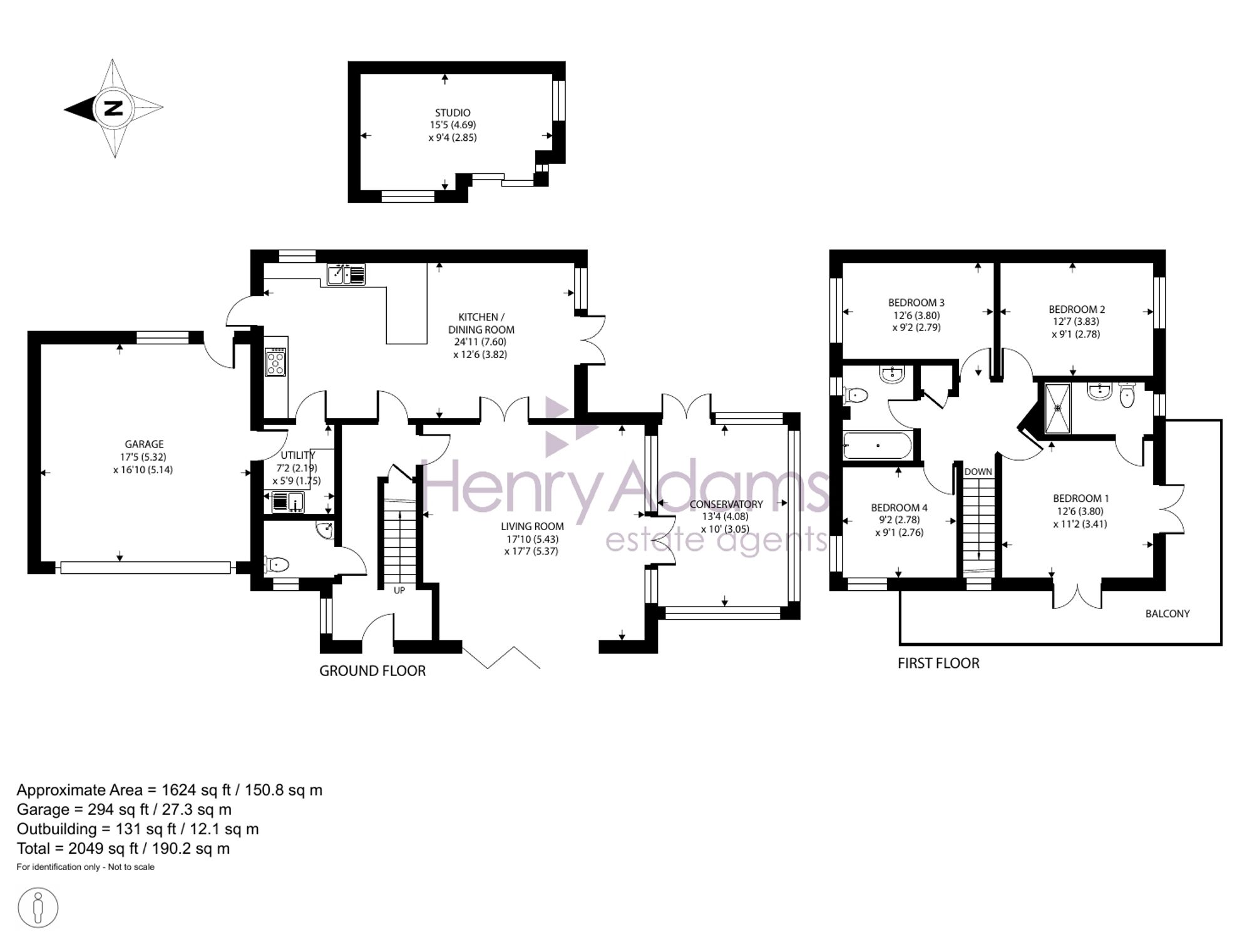 2 Clayton Road, Chichester floorplan