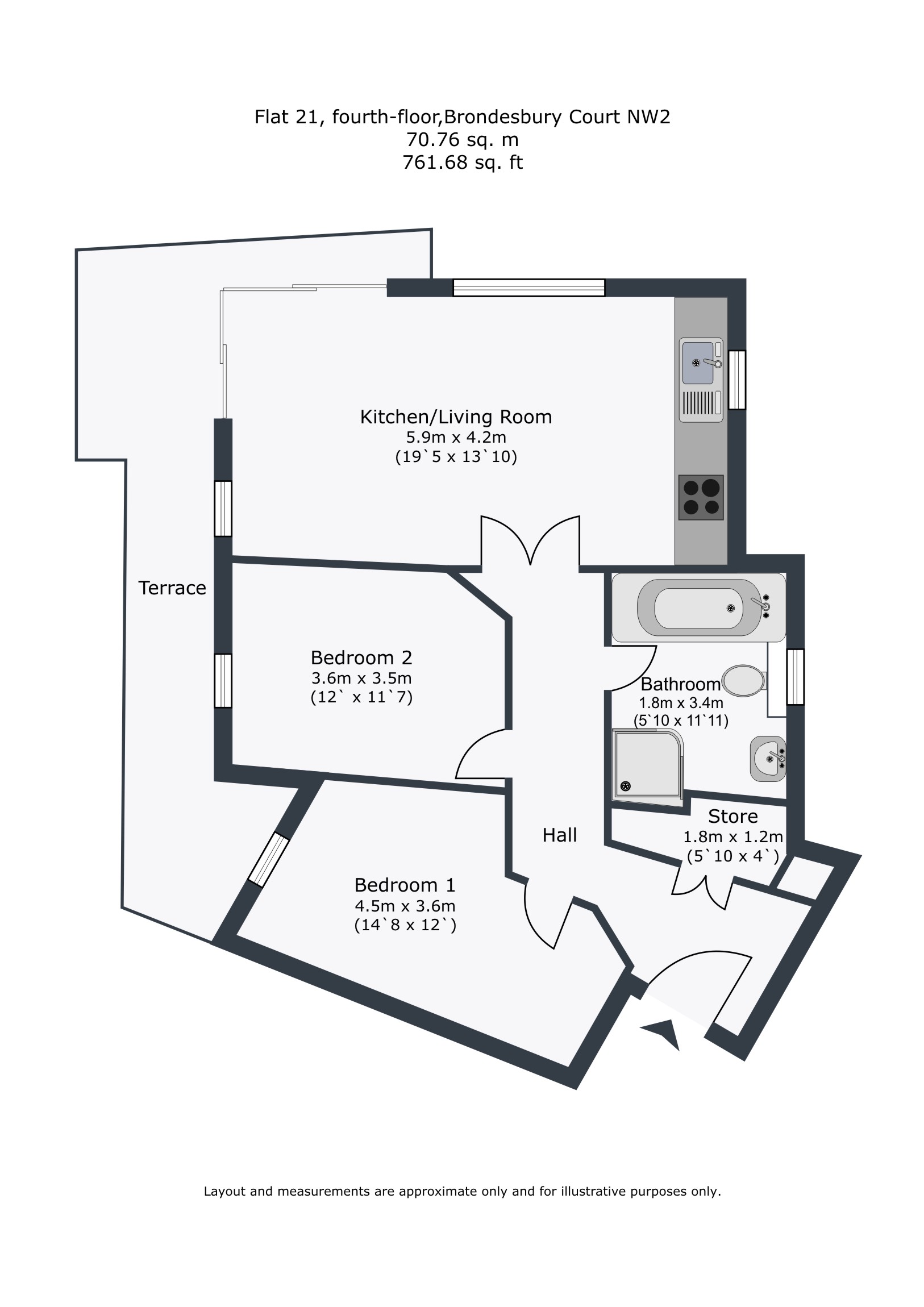 2 Bedrooms Flat to rent in 235, Willesden Lane, London NW2