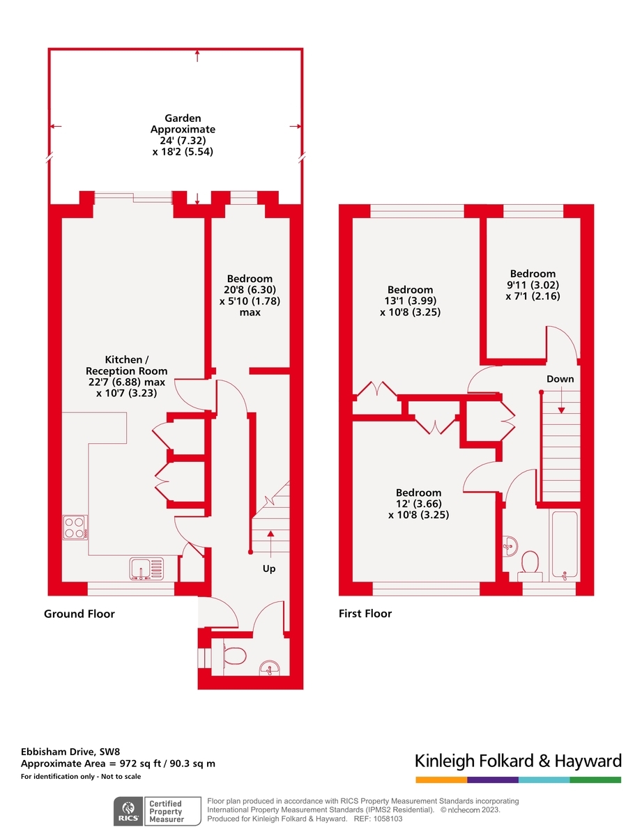 42, Ebbisham Drive, London floorplan