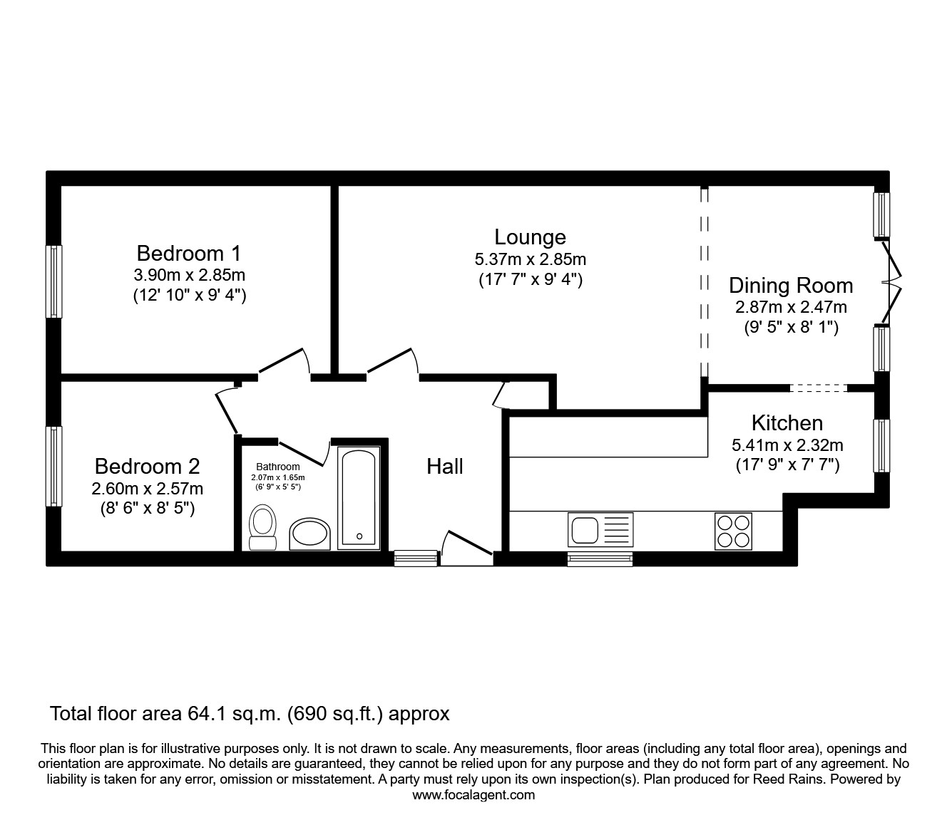 Dornoch Drive, Hull, East Yorkshire HU8, 2 bedroom bungalow for sale