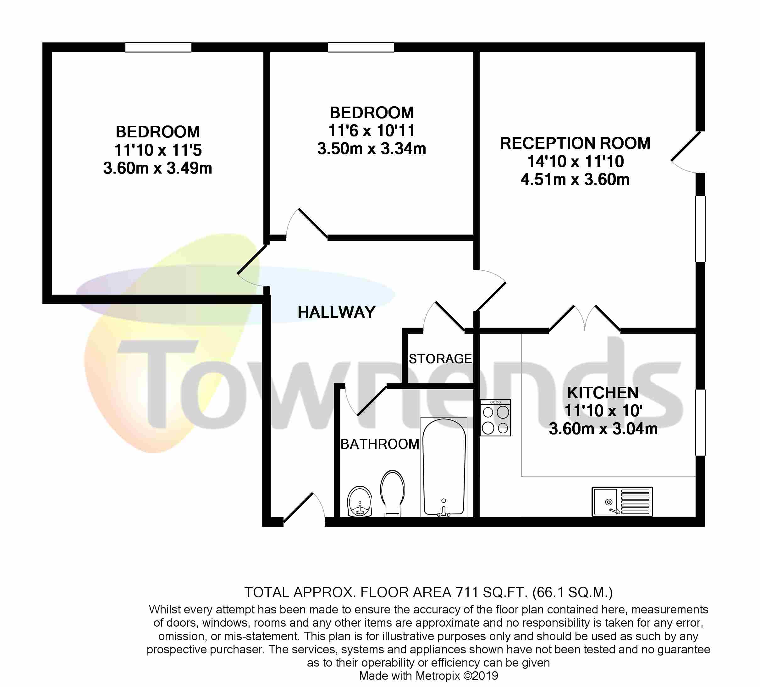 2 Bedrooms Flat to rent in Fern Lodge, Crown Lane, London SW16