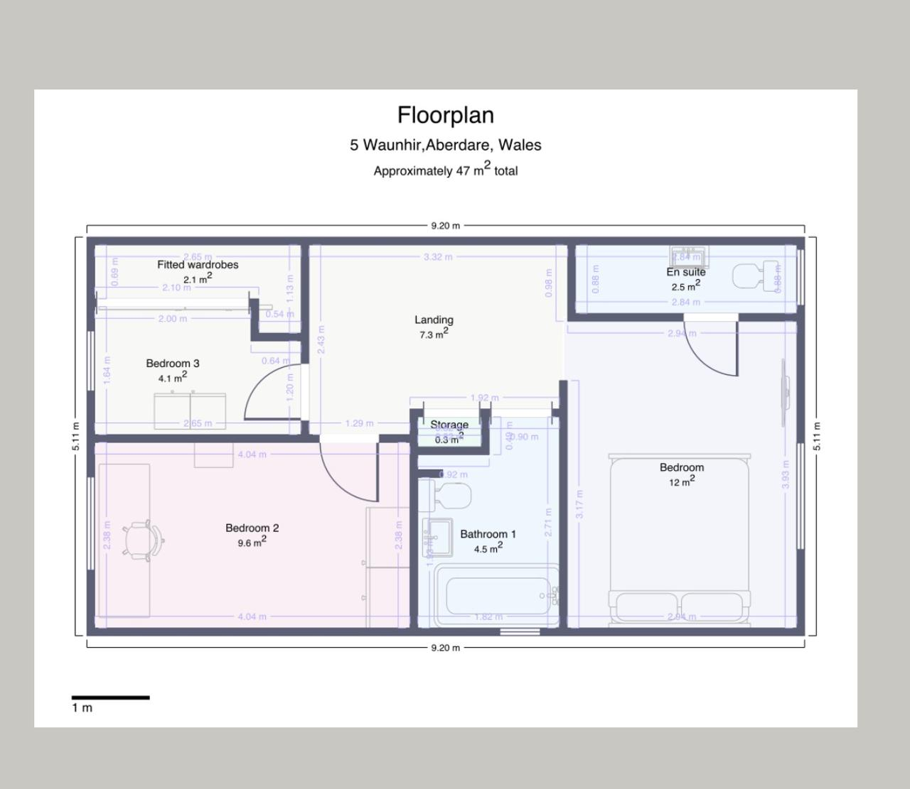 Waunhir, Hirwaun floorplan