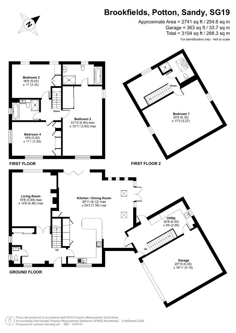 8, Brookfields, Potton floorplan