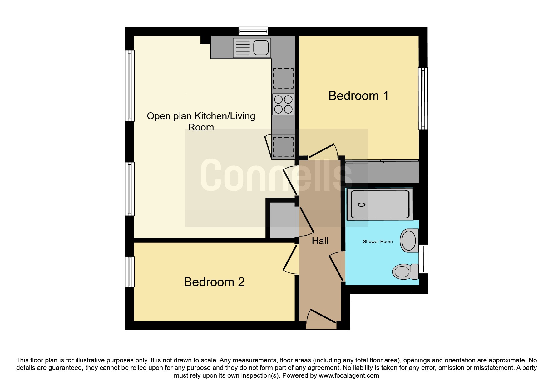 Flat 1, Weir View Lodge, 42, Pingle Wharf Approach, Leicester floorplan