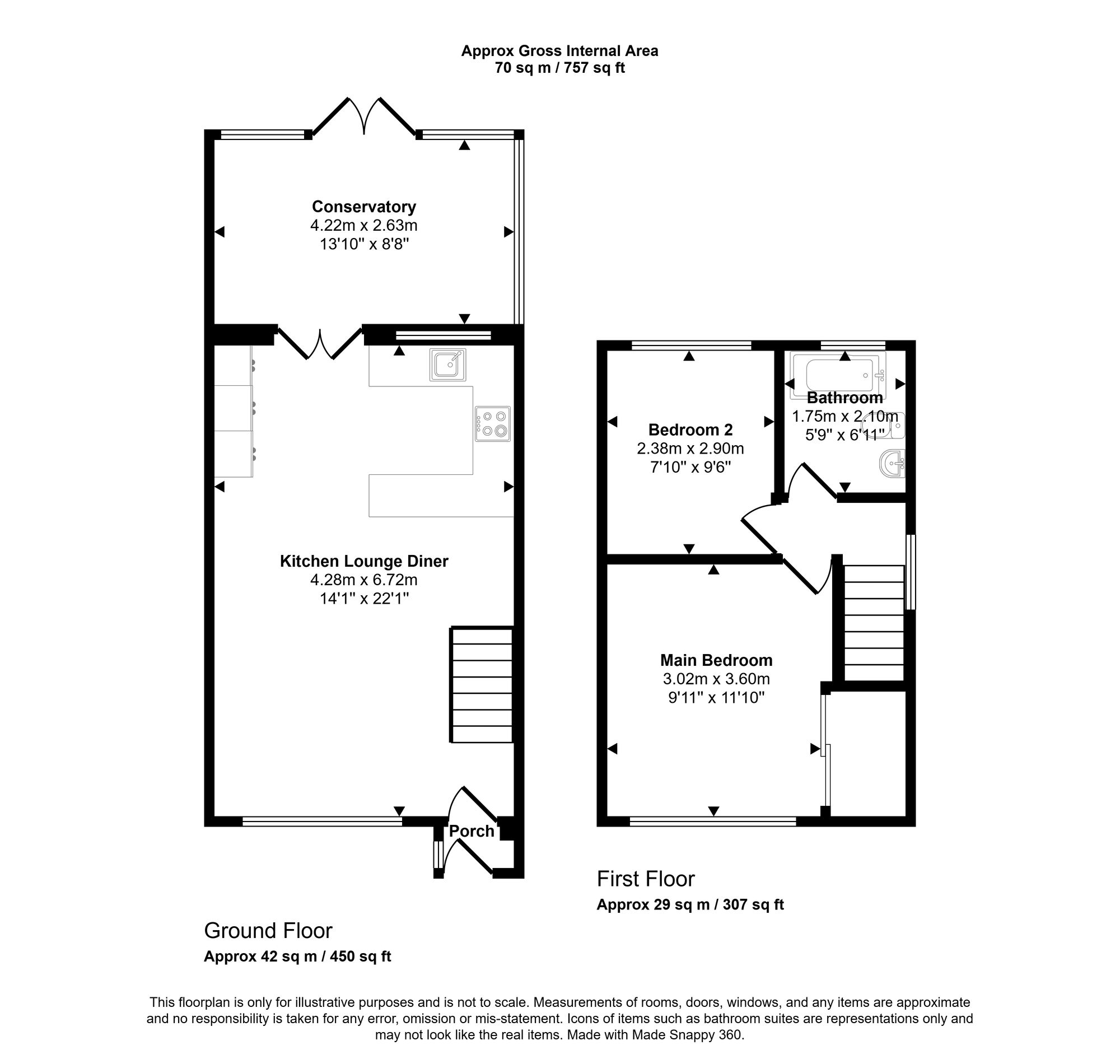 14 Wallgarth Close, Wigan floorplan