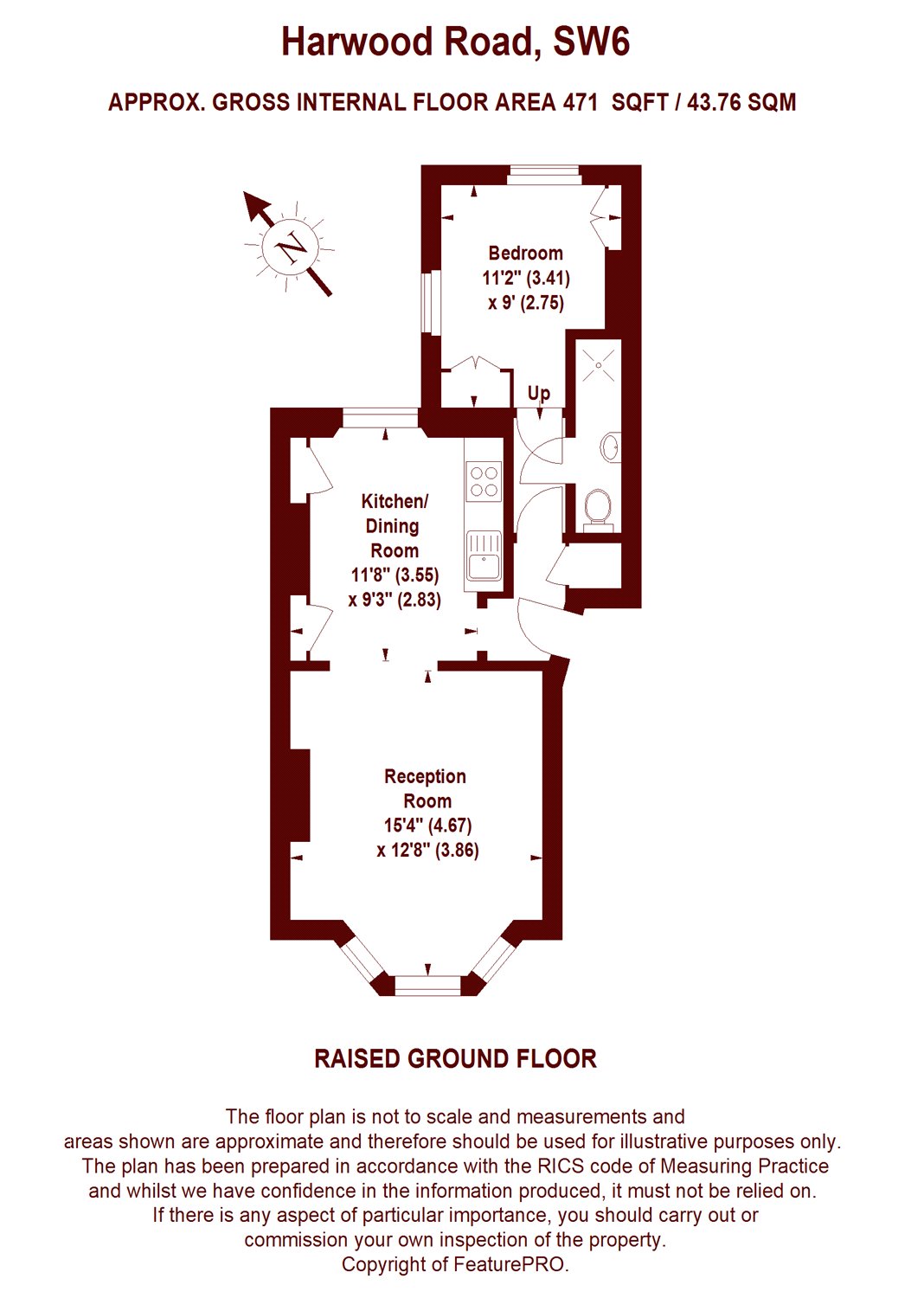 1 Bedrooms Flat for sale in Harwood Road, London SW6